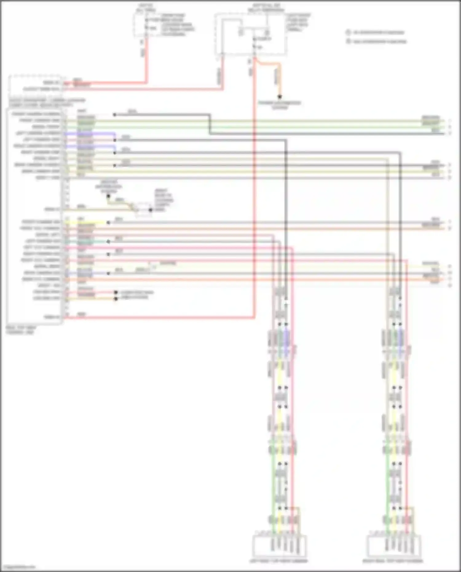 Wiring diagram w/ start/stop function for Porsche Panamera GTS 970 facelift (2013-2016) (1 of 2)