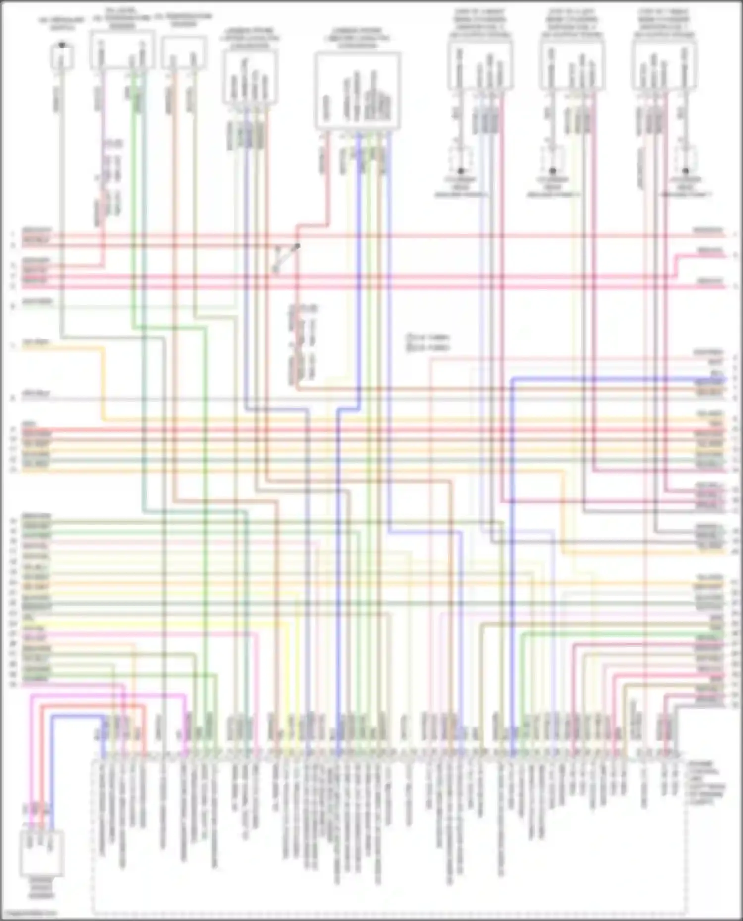 Panamera GTS Porsche 971 (2016-2020): Wiring diagram engine performance 2.9l turbo (3 of 8)
