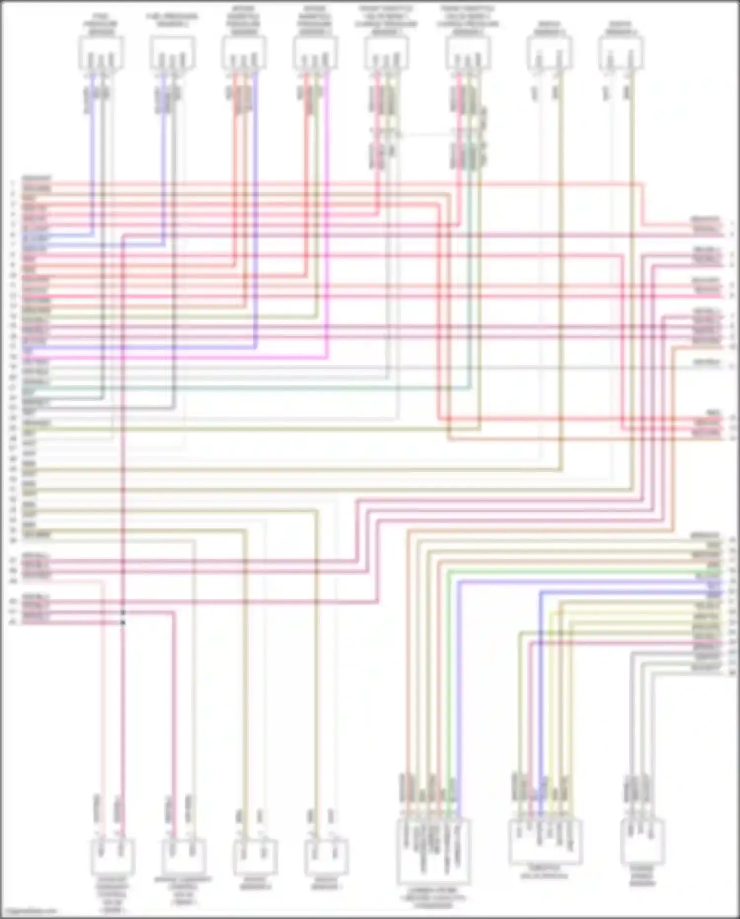 Panamera GTS Porsche 971 (2016-2020): Wiring diagram engine performance 4.0l turbo (2 of 9)