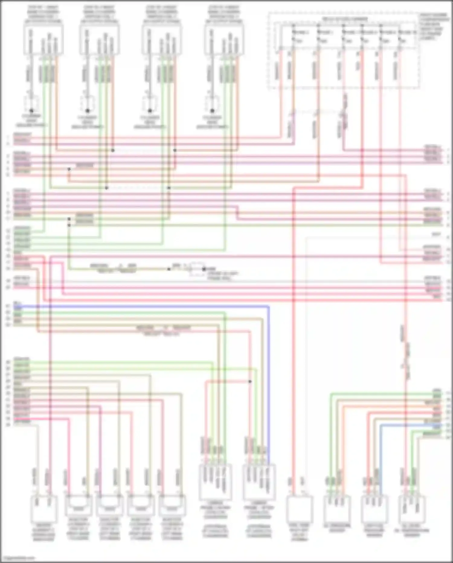 Panamera GTS Porsche 971 (2016-2020): Wiring diagram engine performance 4.0l turbo (4 of 9)