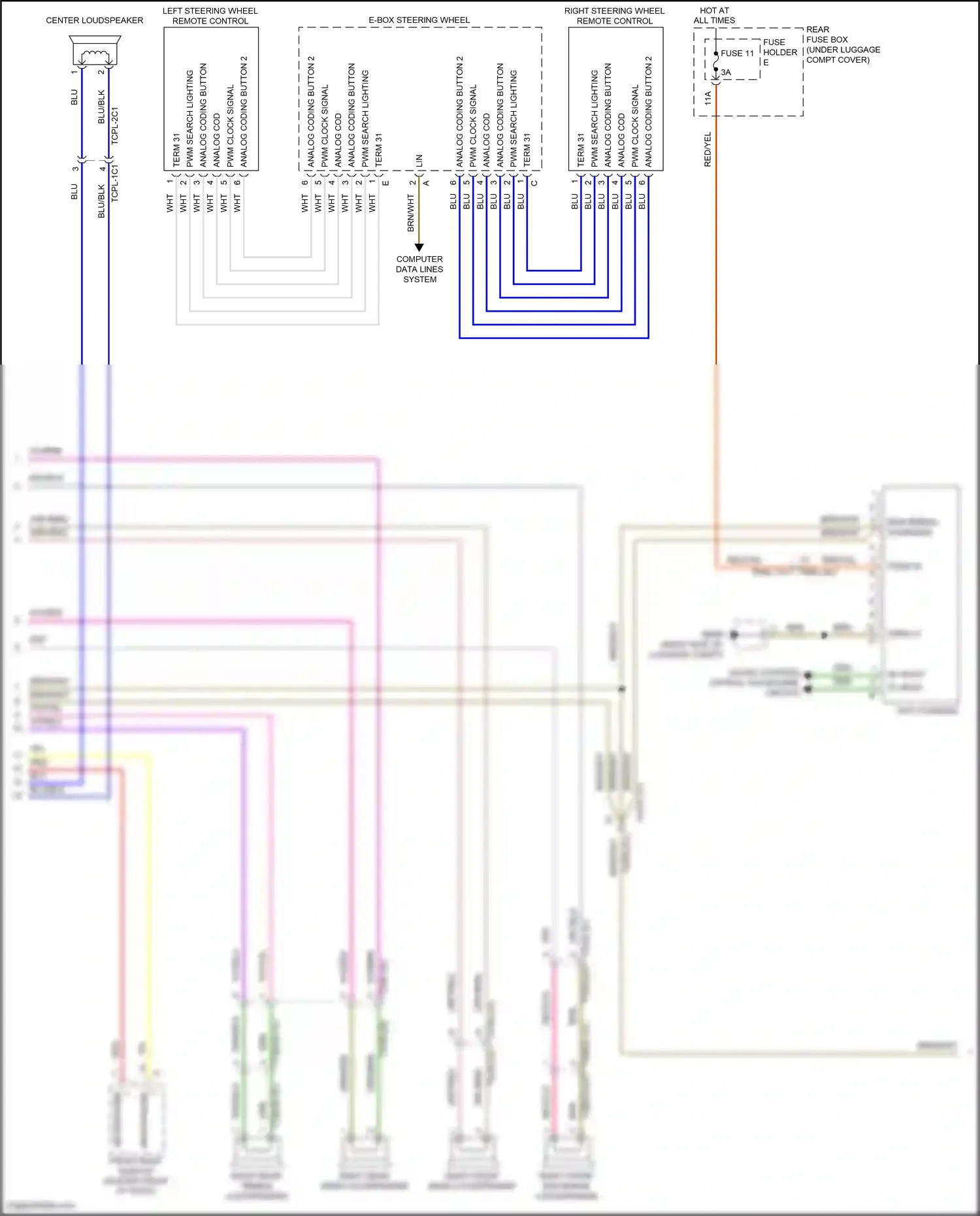Porsche Panamera GTS 971 (2016-2020) analog coding button 2 wiring diagram  (1 of 4)