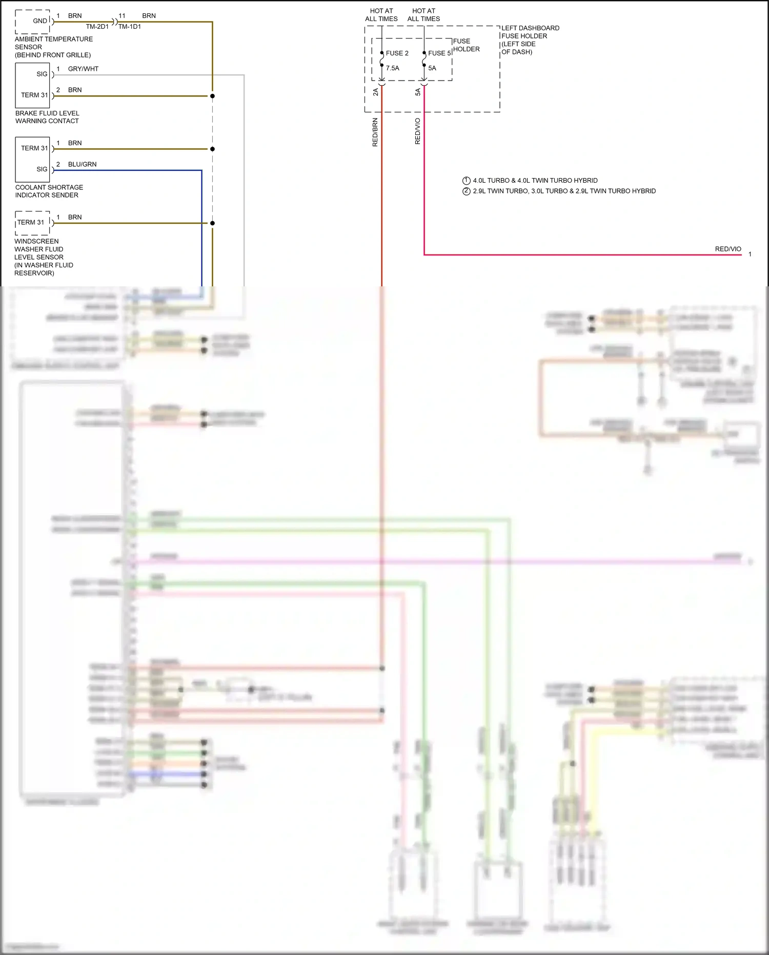 Porsche Panamera GTS 971 (2016-2020) computer data lines system wiring diagram  (58 of 136)