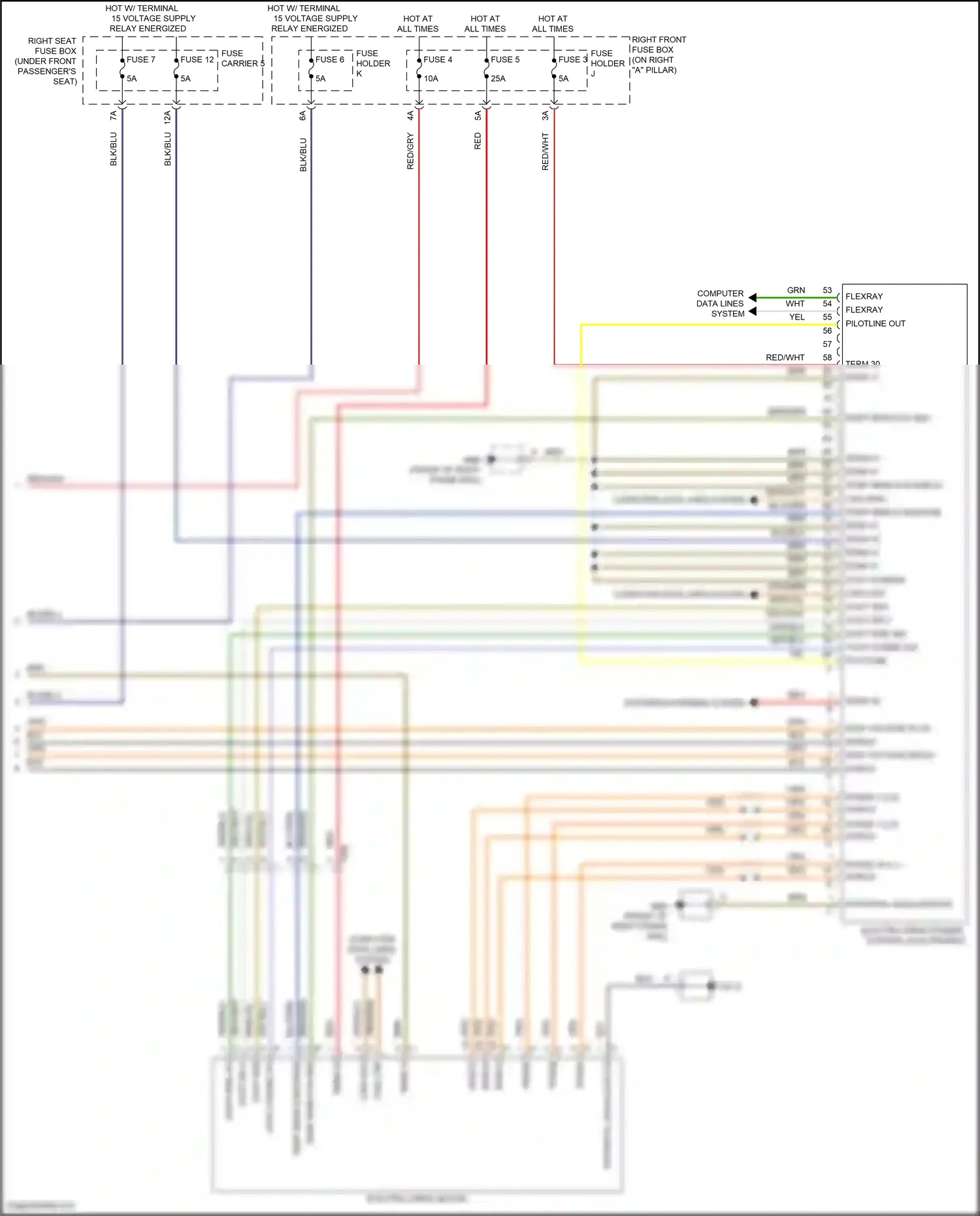Porsche Panamera GTS 971 (2016-2020) computer data lines system wiring diagram  (130 of 136)