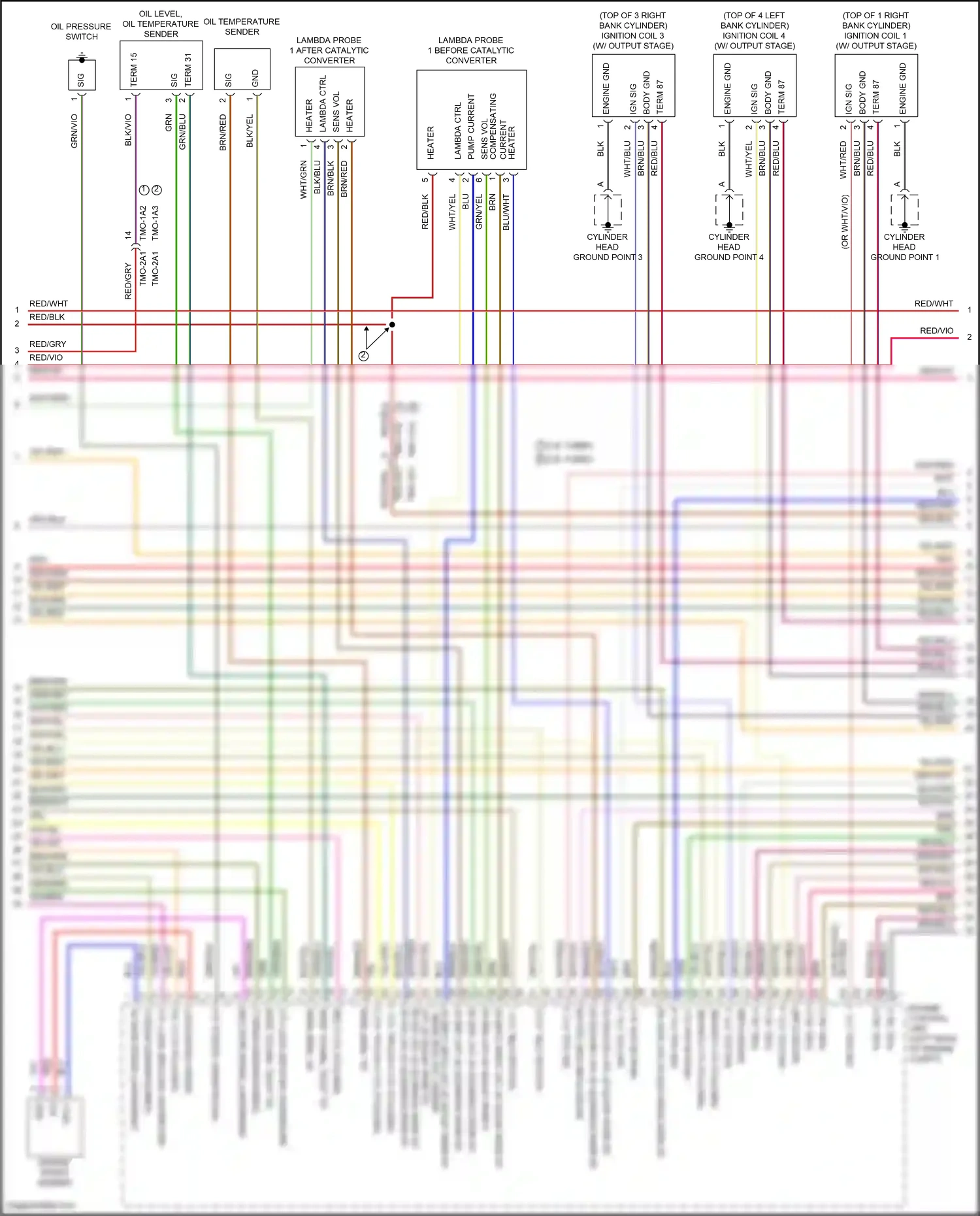 Porsche Panamera GTS 971 (2016-2020) lambda ctrl wiring diagram  (2 of 12)