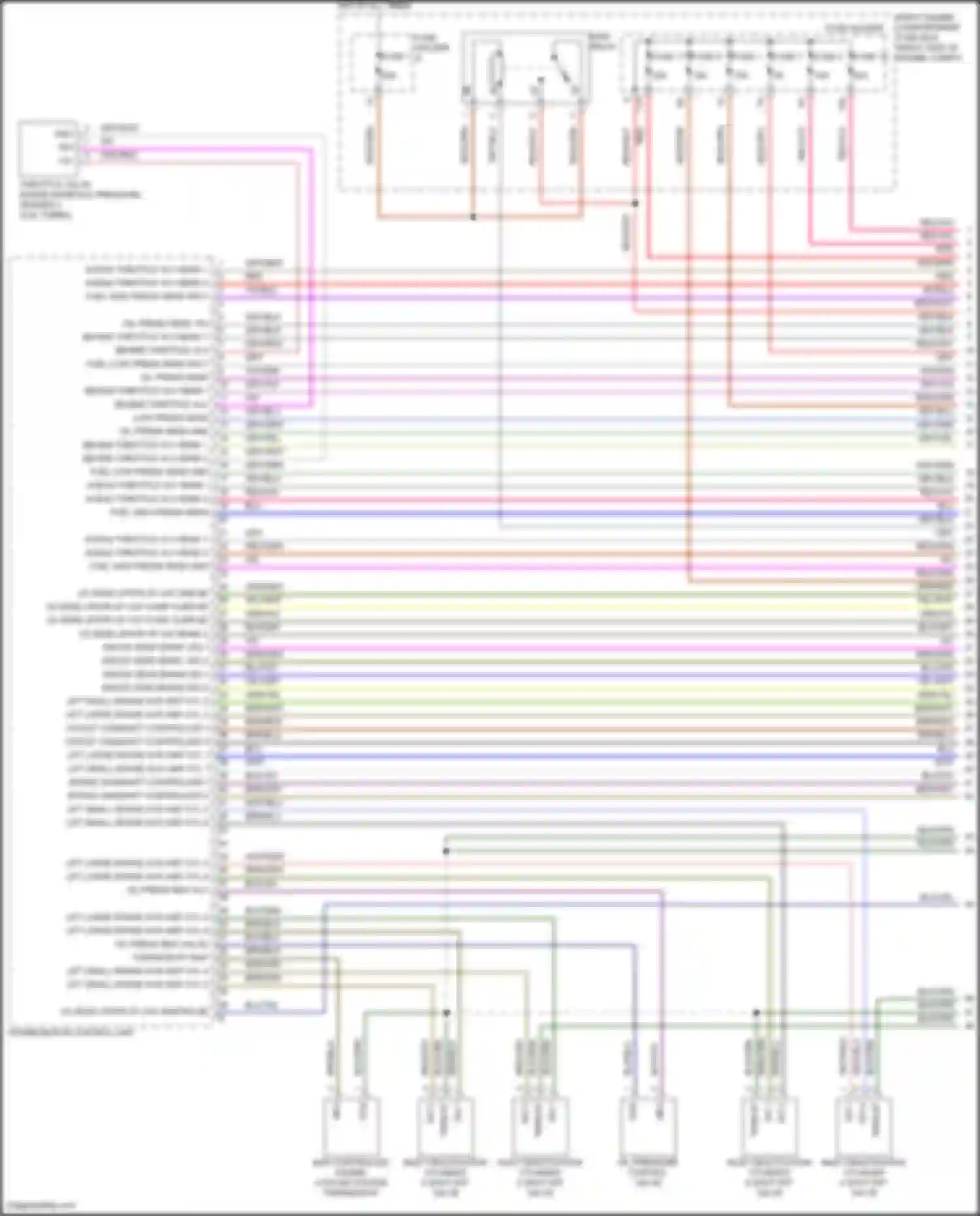 Panamera Turbo S Porsche 971 facelift (2020-2023): Wiring diagram engine performance 2.9l turbo hybrid, engine controls circuit (1 of 8)