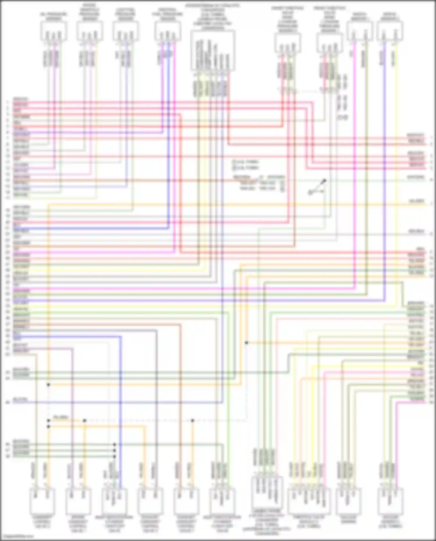 Panamera Turbo S Porsche 971 facelift (2020-2023): Wiring diagram engine performance 2.9l turbo hybrid, engine controls circuit (2 of 8)