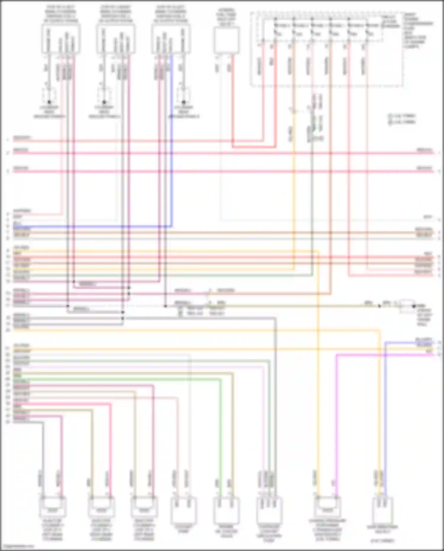 Panamera Turbo S Porsche 971 facelift (2020-2023): Wiring diagram engine performance 2.9l turbo hybrid, engine controls circuit (4 of 8)