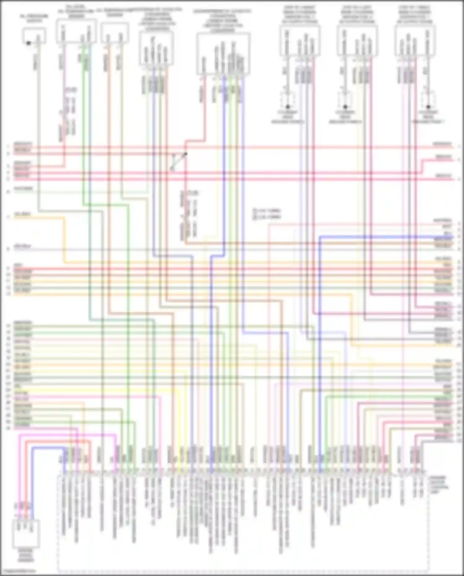 Panamera Turbo S Porsche 971 facelift (2020-2023): Wiring diagram engine performance 3.0l turbo (3 of 8)