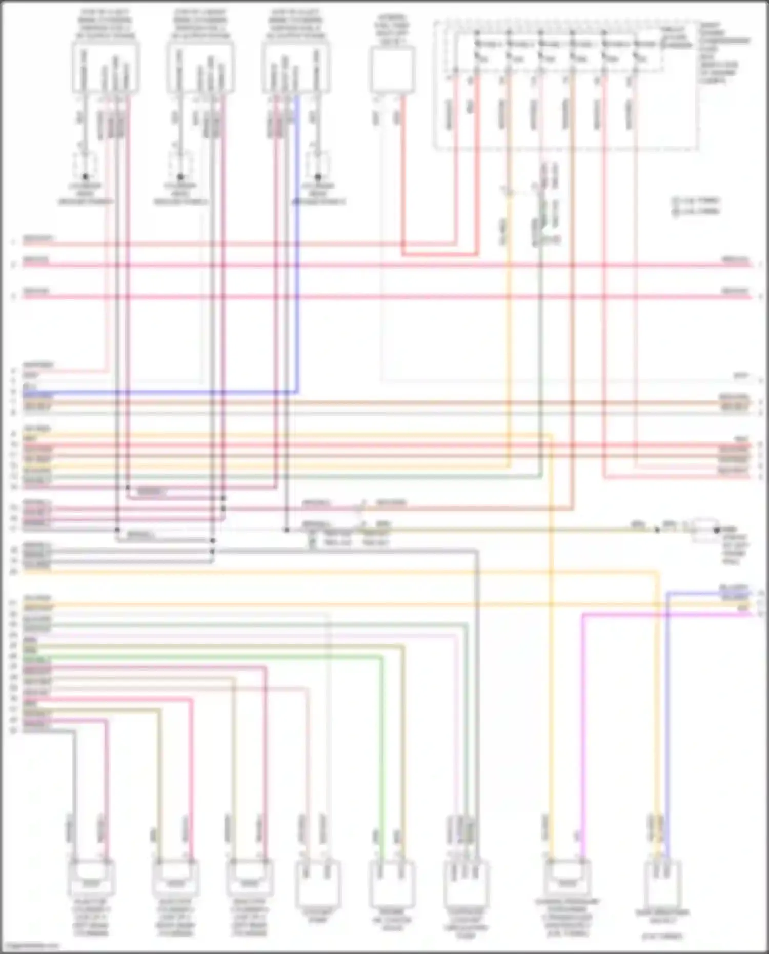 Panamera Turbo S Porsche 971 facelift (2020-2023): Wiring diagram engine performance 3.0l turbo (4 of 8)