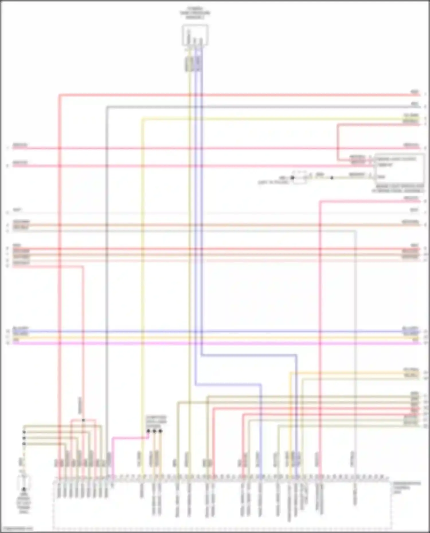 Panamera Turbo S Porsche 971 facelift (2020-2023): Wiring diagram engine performance 3.0l turbo (5 of 8)