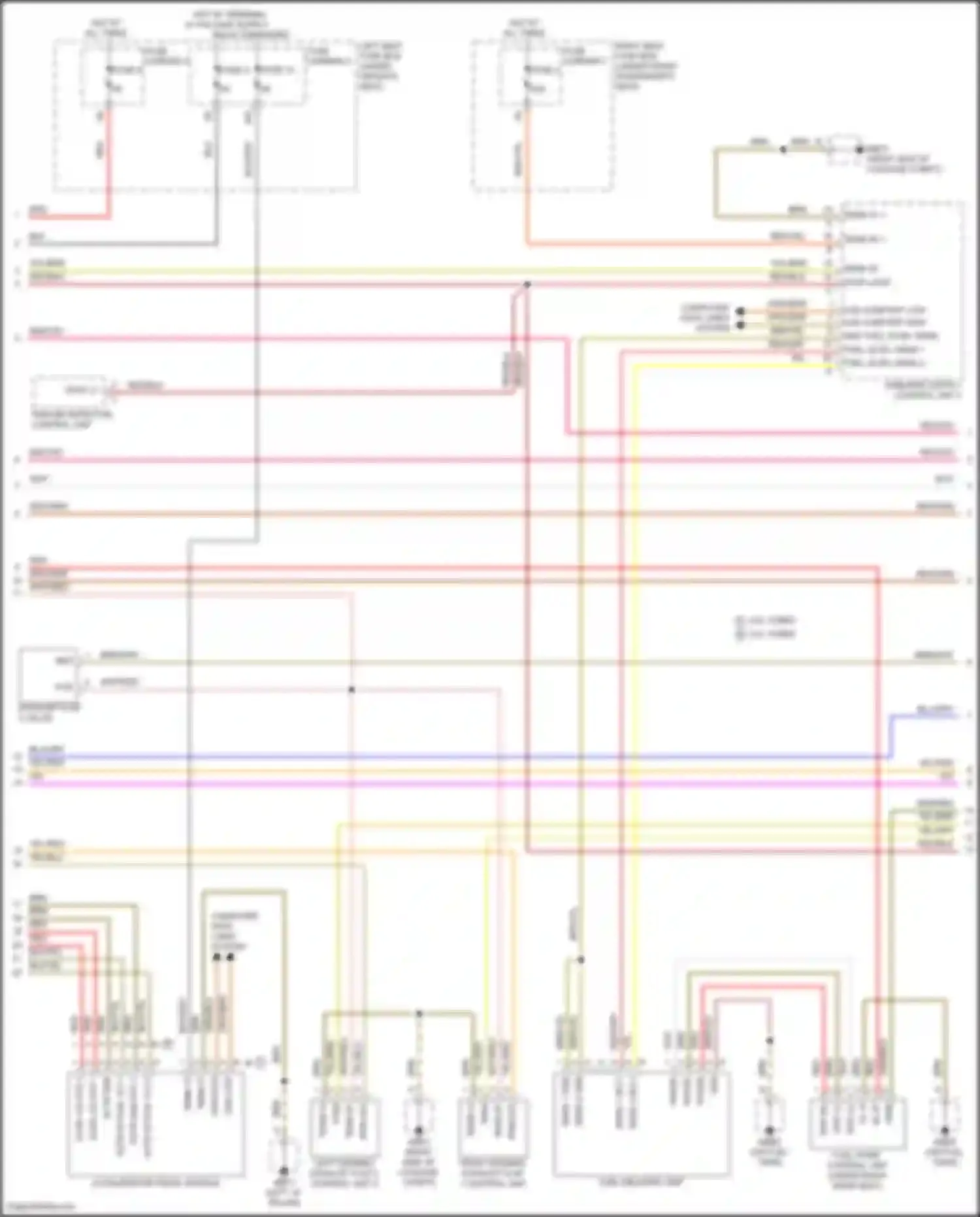 Panamera Turbo S Porsche 971 facelift (2020-2023): Wiring diagram engine performance 3.0l turbo (6 of 8)