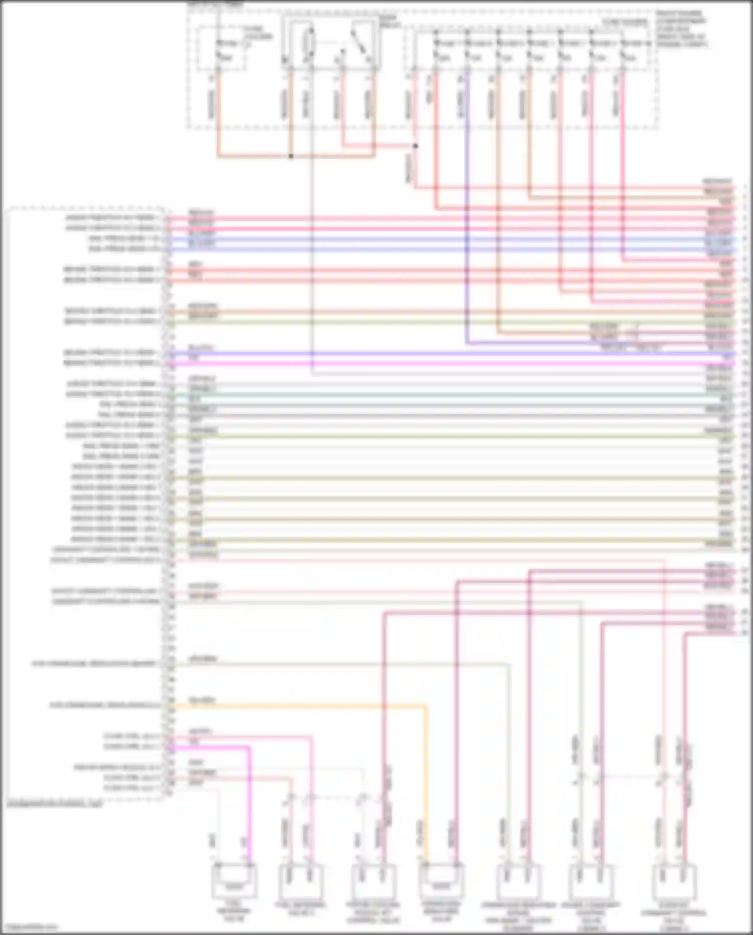 Panamera Turbo S Porsche 971 facelift (2020-2023): Wiring diagram engine performance 4.0l turbo hybrid, engine controls circuit (1 of 9)