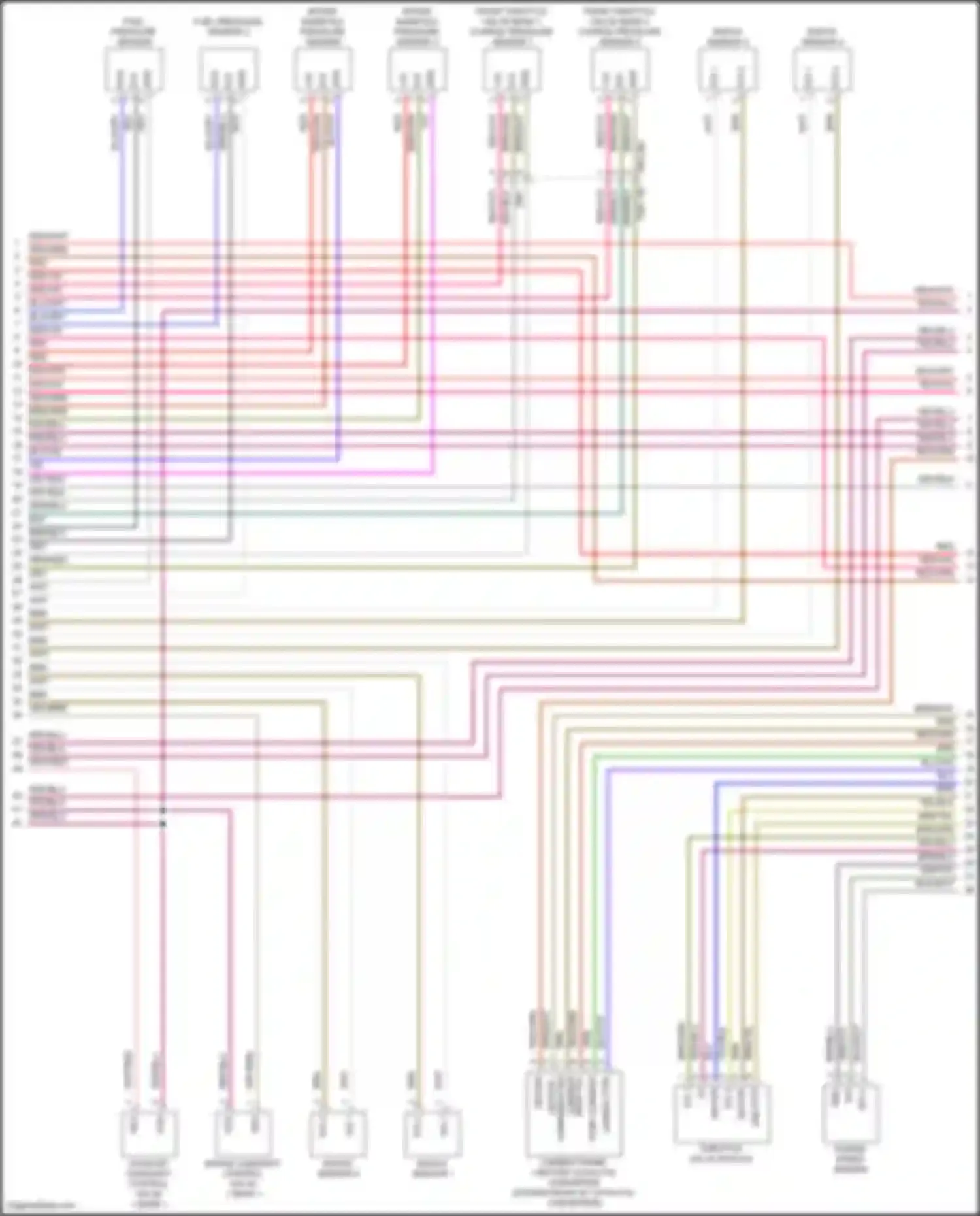 Panamera Turbo S Porsche 971 facelift (2020-2023): Wiring diagram engine performance 4.0l turbo (2 of 9)