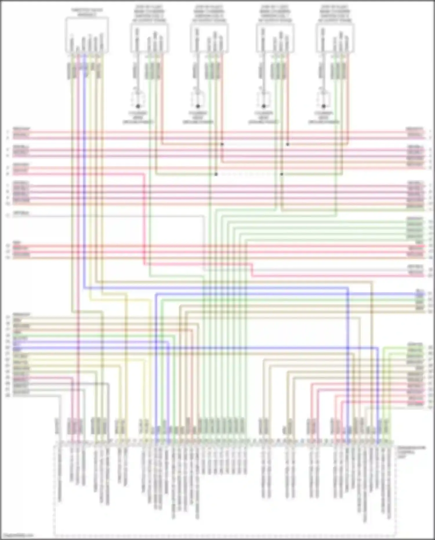 Panamera Turbo S Porsche 971 facelift (2020-2023): Wiring diagram engine performance 4.0l turbo (3 of 9)