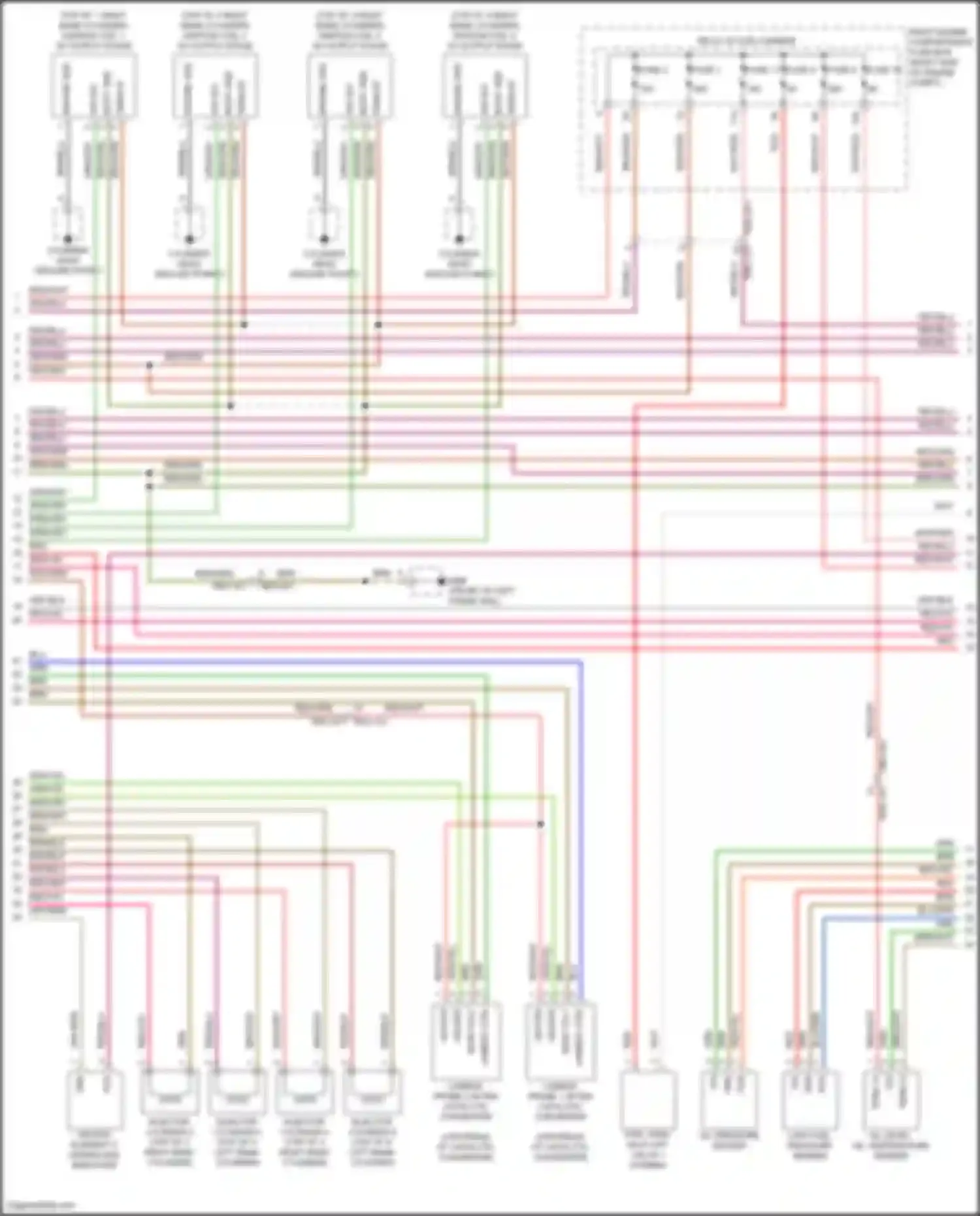 Panamera Turbo S Porsche 971 facelift (2020-2023): Wiring diagram engine performance 4.0l turbo (4 of 9)