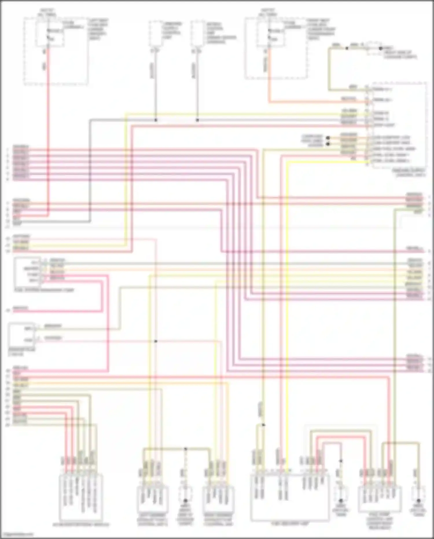 Panamera Turbo S Porsche 971 facelift (2020-2023): Wiring diagram engine performance 4.0l turbo (7 of 9)