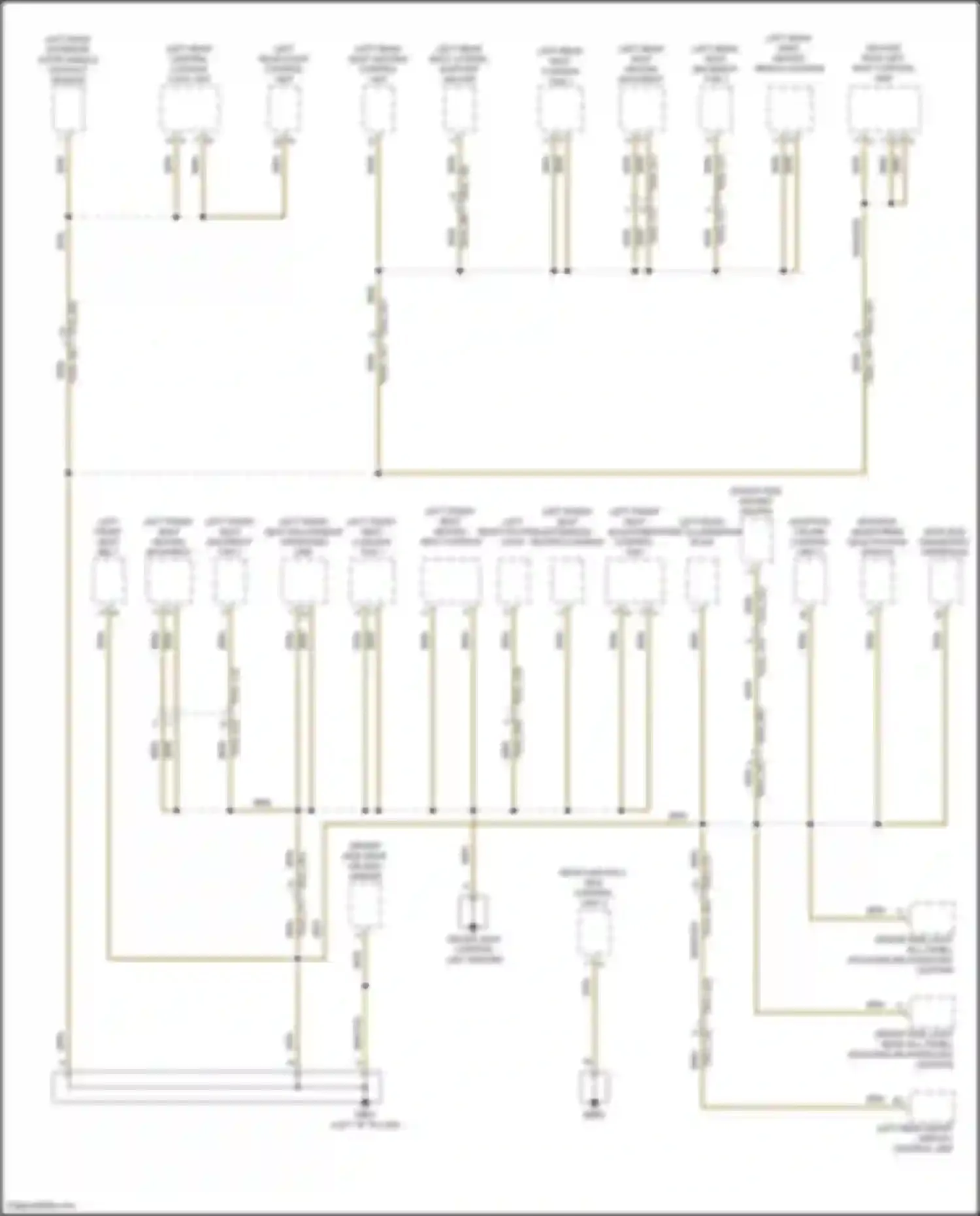 Panamera Turbo S Porsche 971 facelift (2020-2023): Ground distribution circuit (3 of 6)