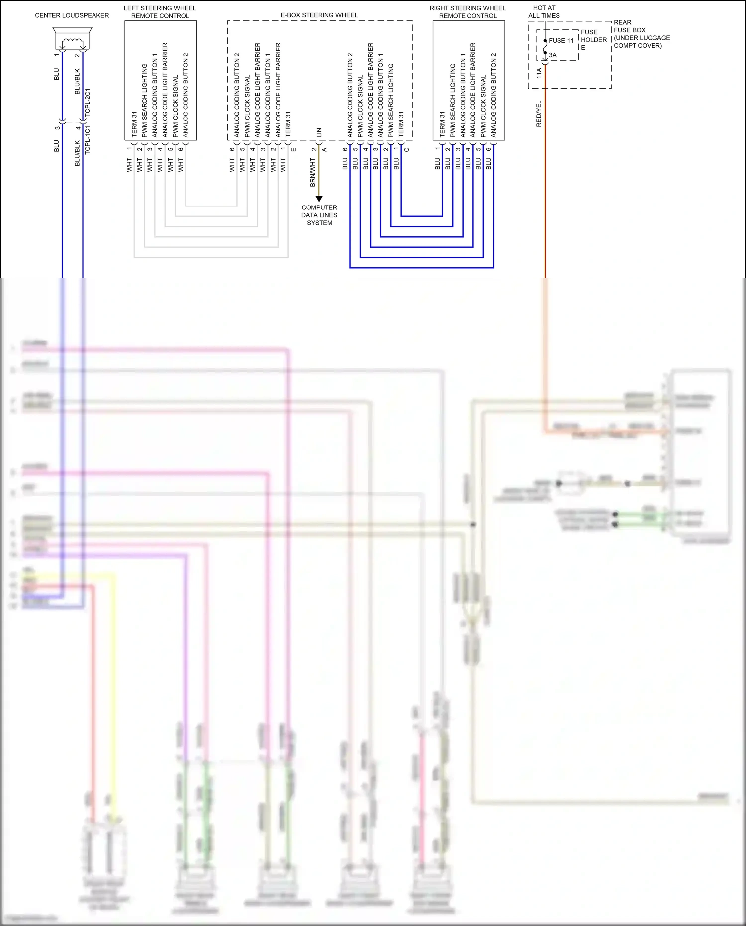 Wiring diagram analog coding button 2 for Porsche Panamera Turbo S 971 facelift (2020-2023) (1 of 4)