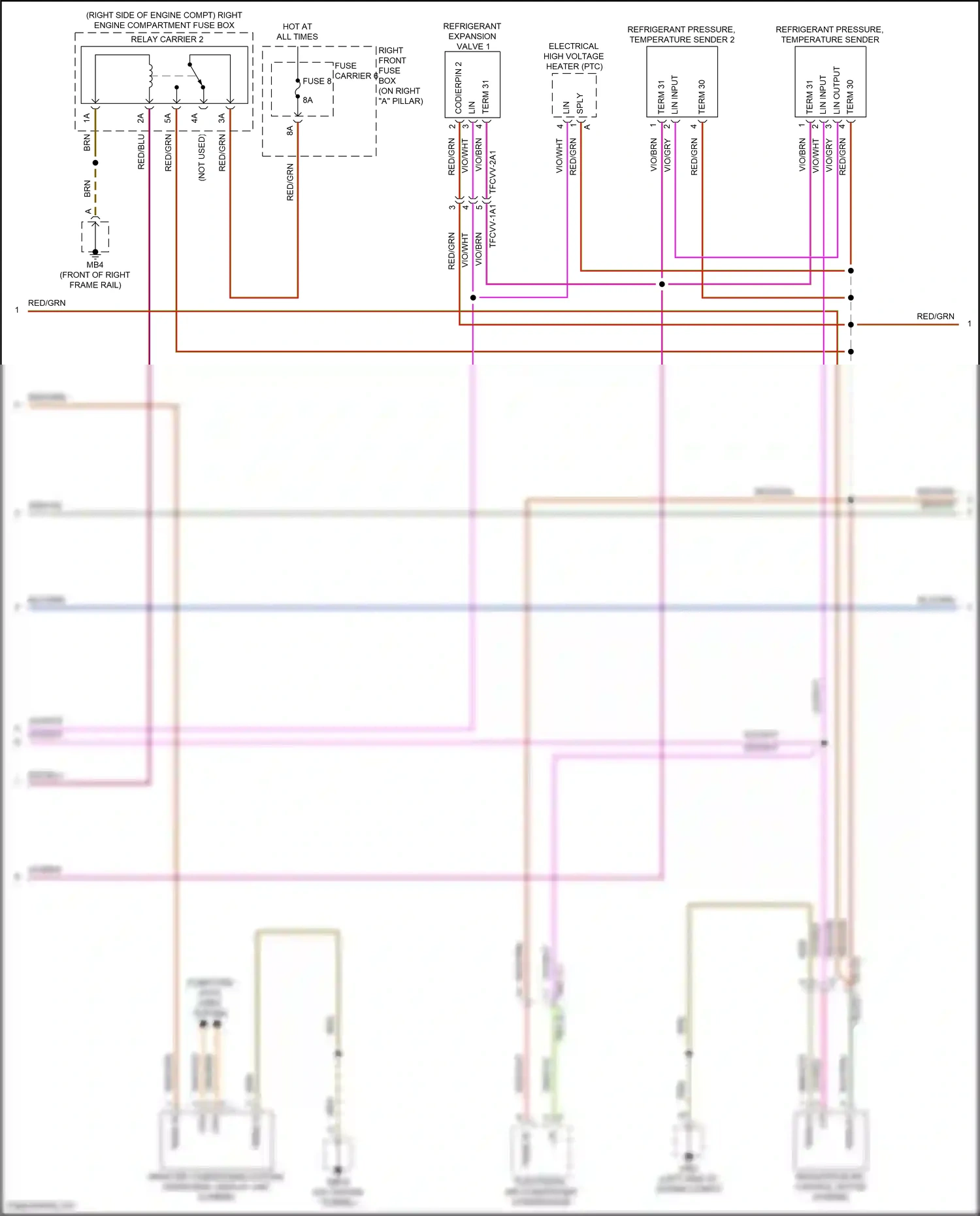 Wiring diagram computer data lines system for Porsche Panamera Turbo S 971 facelift (2020-2023) (129 of 138)