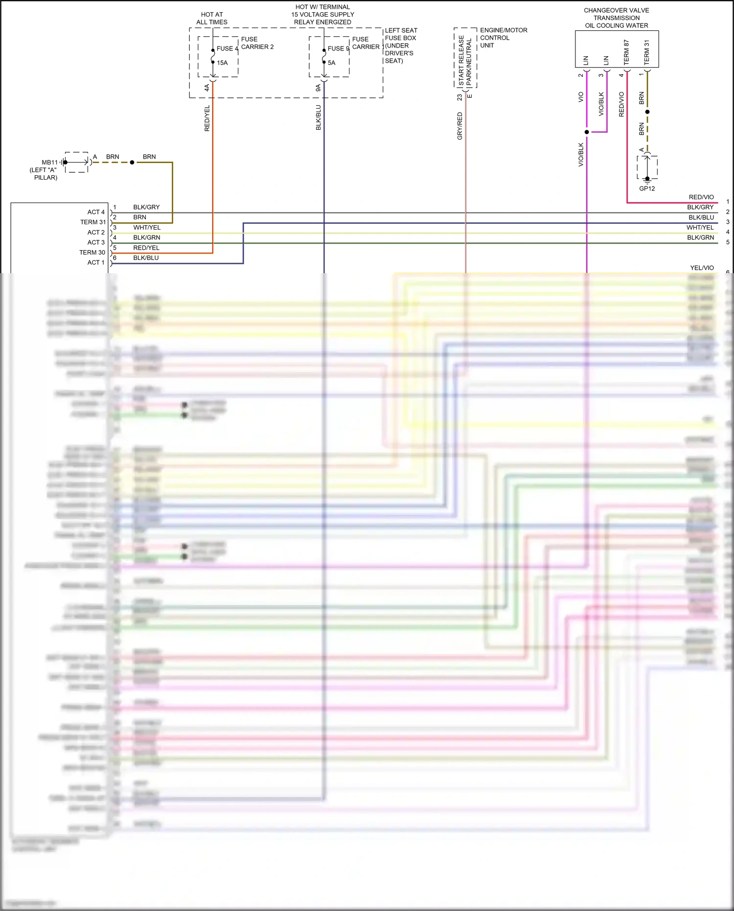 Wiring diagram computer data lines system for Porsche Panamera Turbo S 971 facelift (2020-2023) (71 of 138)