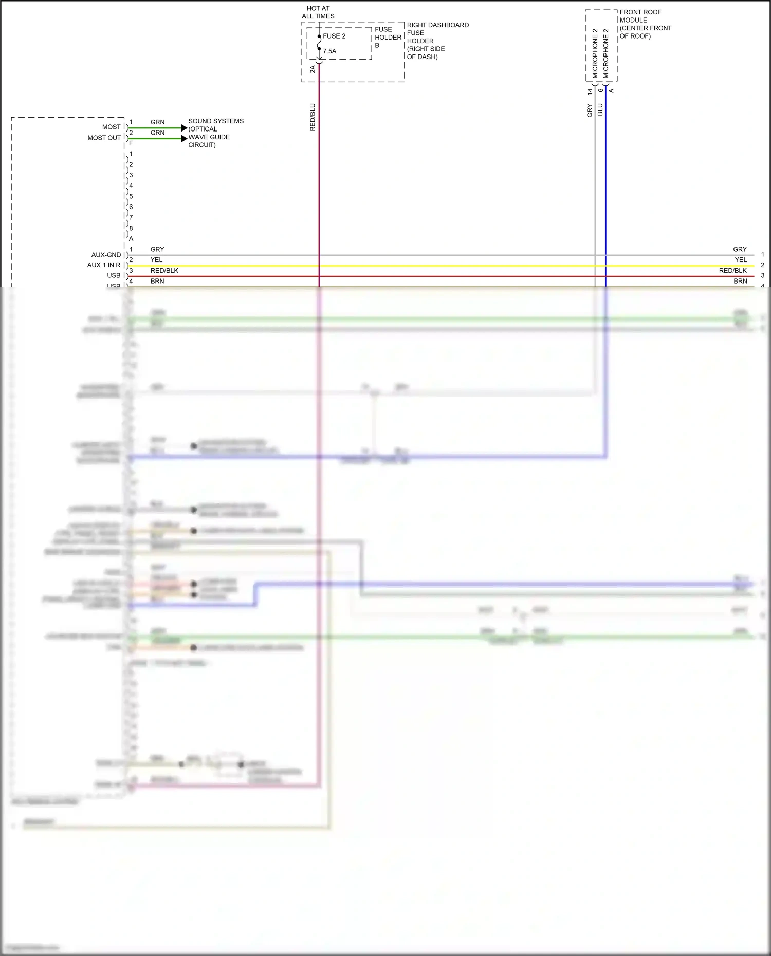 Wiring diagram computer data lines system for Porsche Panamera Turbo S 971 facelift (2020-2023) (5 of 138)