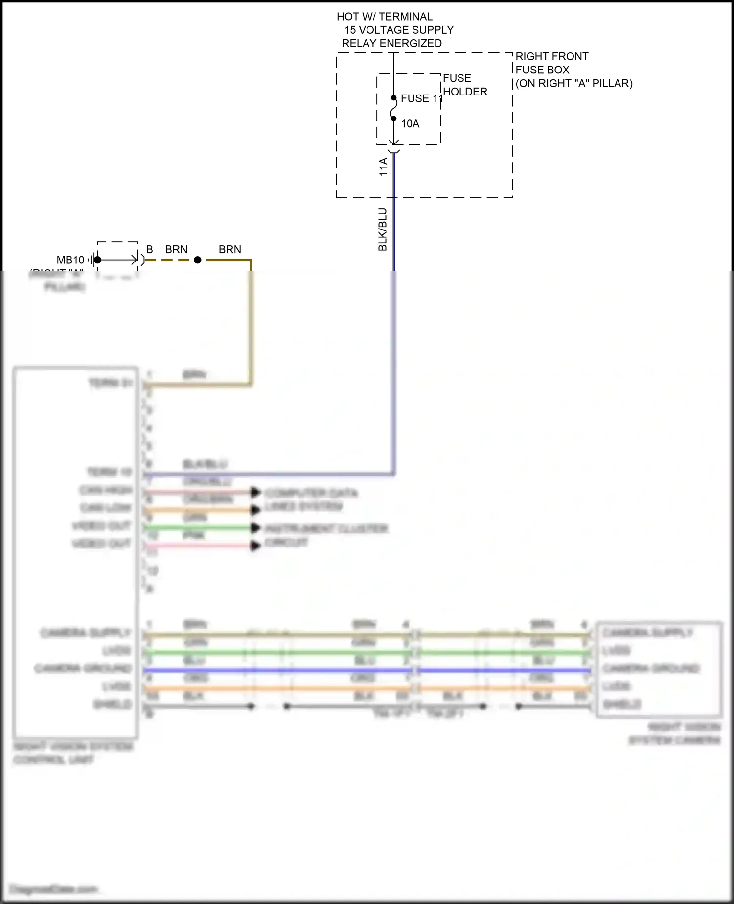Wiring diagram computer data lines system for Porsche Panamera Turbo S 971 facelift (2020-2023) (65 of 138)