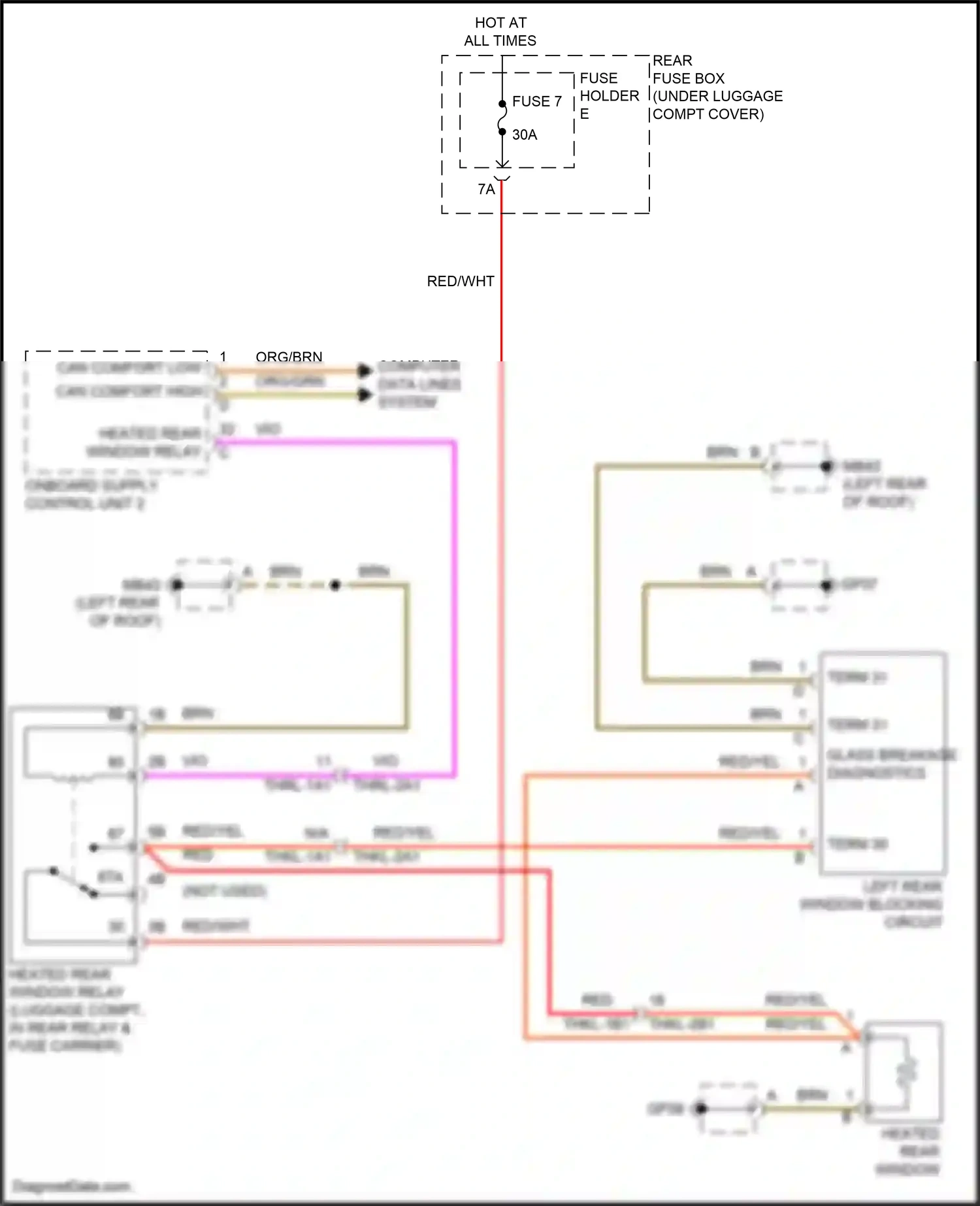 Wiring diagram computer data lines system for Porsche Panamera Turbo S 971 facelift (2020-2023) (82 of 138)