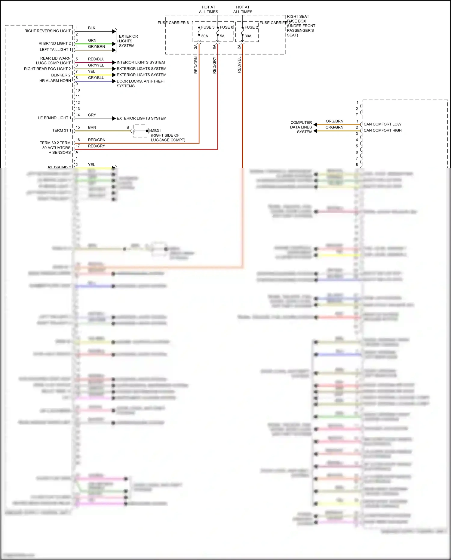 Wiring diagram computer data lines system for Porsche Panamera Turbo S 971 facelift (2020-2023) (97 of 138)