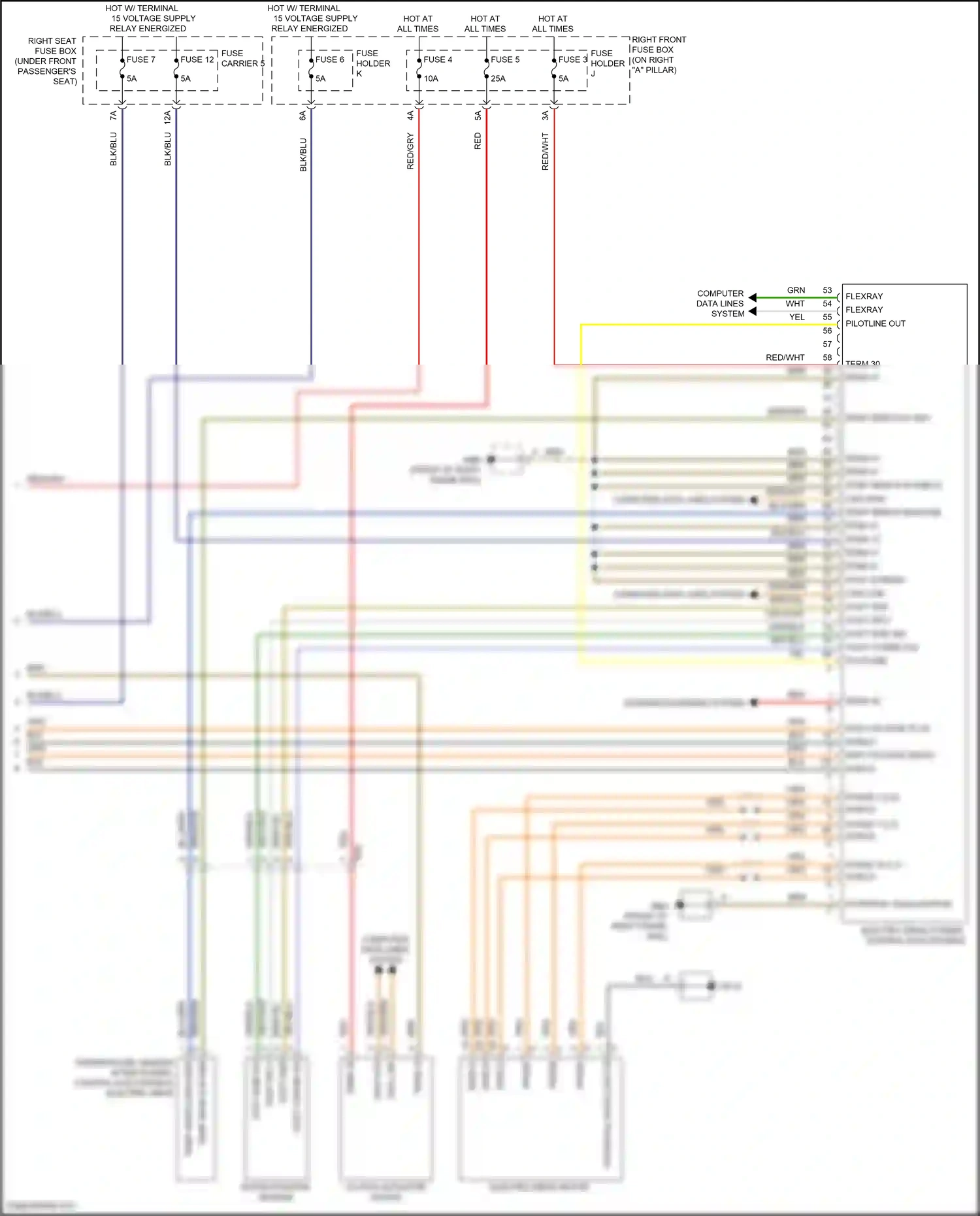 Wiring diagram computer data lines system for Porsche Panamera Turbo S 971 facelift (2020-2023) (130 of 138)