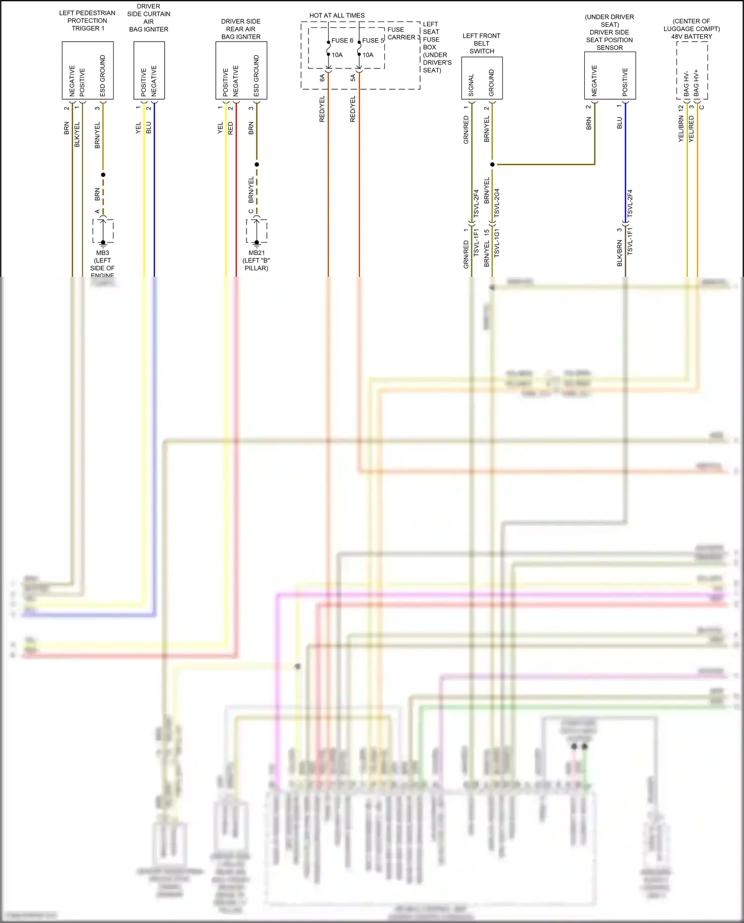 Wiring diagram computer data lines system for Porsche Panamera Turbo S 971 facelift (2020-2023) (108 of 138)