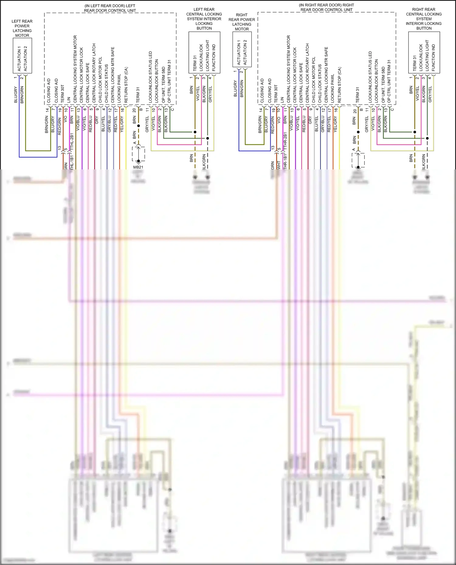 Wiring diagram function ind for Porsche Panamera Turbo S 971 facelift (2020-2023) (1 of 12)