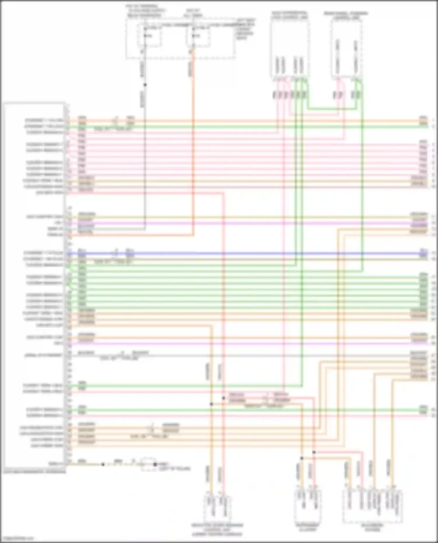 Panamera Turbo Porsche 971 (2016-2020): Computer data lines circuit (1 of 5)