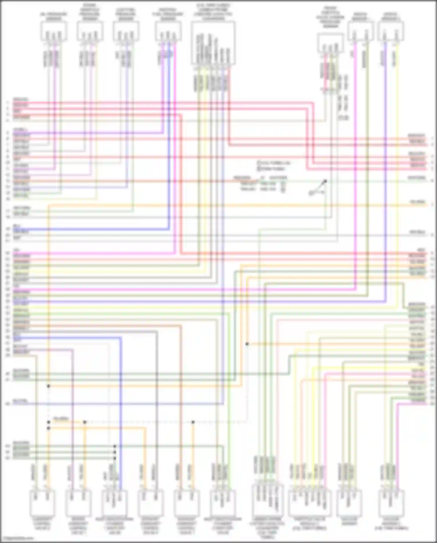 Panamera Turbo Porsche 971 (2016-2020): Wiring diagram engine performance 2.9l twin turbo hybrid, engine controls circuit (2 of 8)