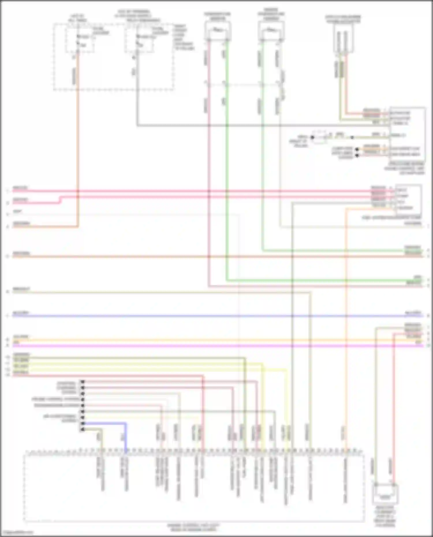 Panamera Turbo Porsche 971 (2016-2020): Wiring diagram engine performance 2.9l twin turbo hybrid, engine controls circuit (7 of 8)