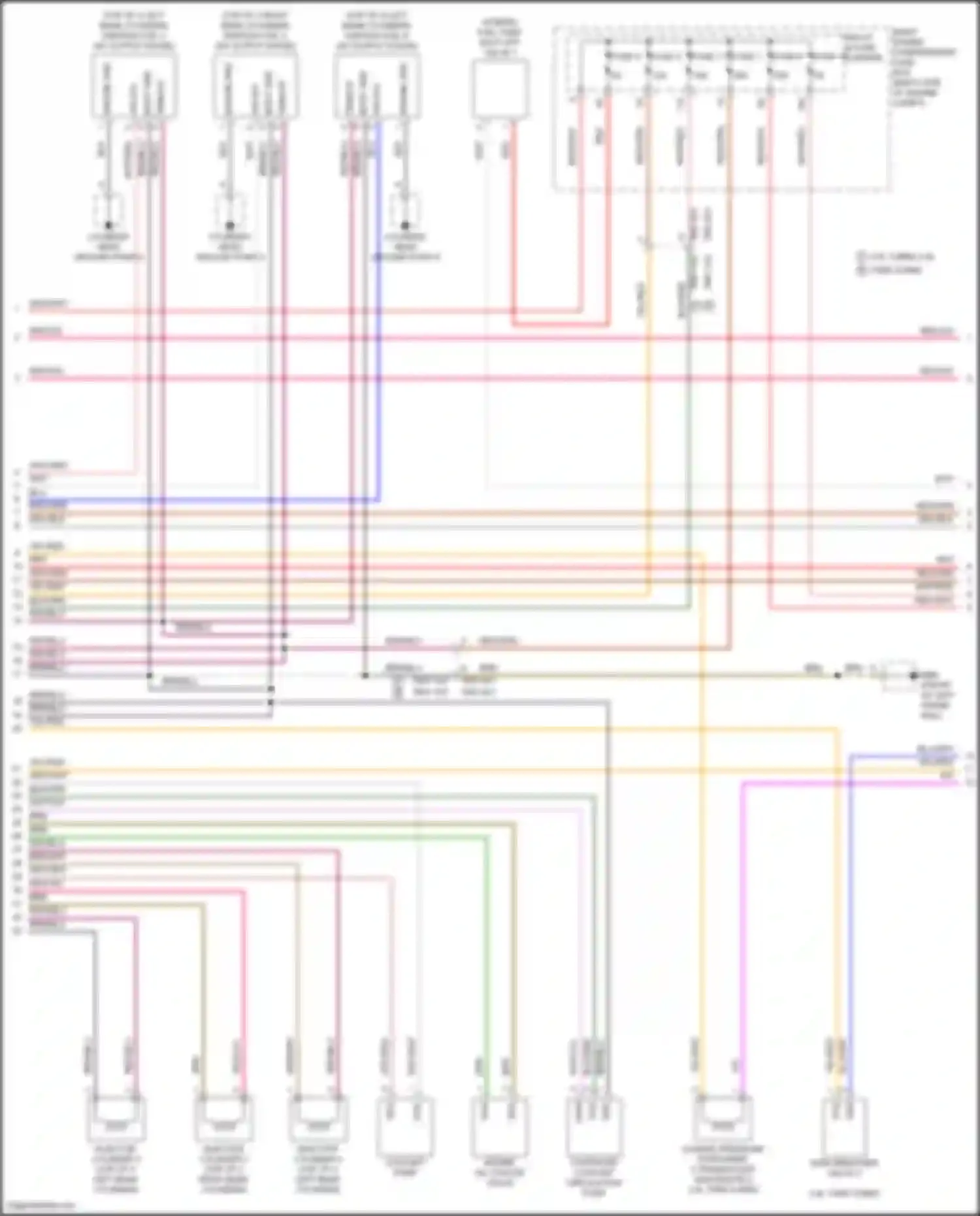 Panamera Turbo Porsche 971 (2016-2020): Wiring diagram engine performance 3.0l turbo (4 of 8)
