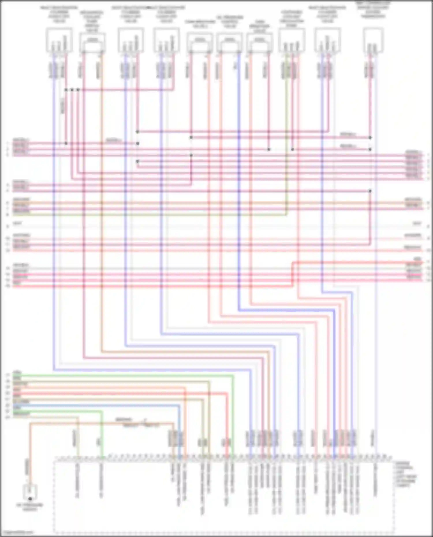 Panamera Turbo Porsche 971 (2016-2020): Wiring diagram engine performance 4.0l twin turbo hybrid, engine controls circuit (5 of 9)