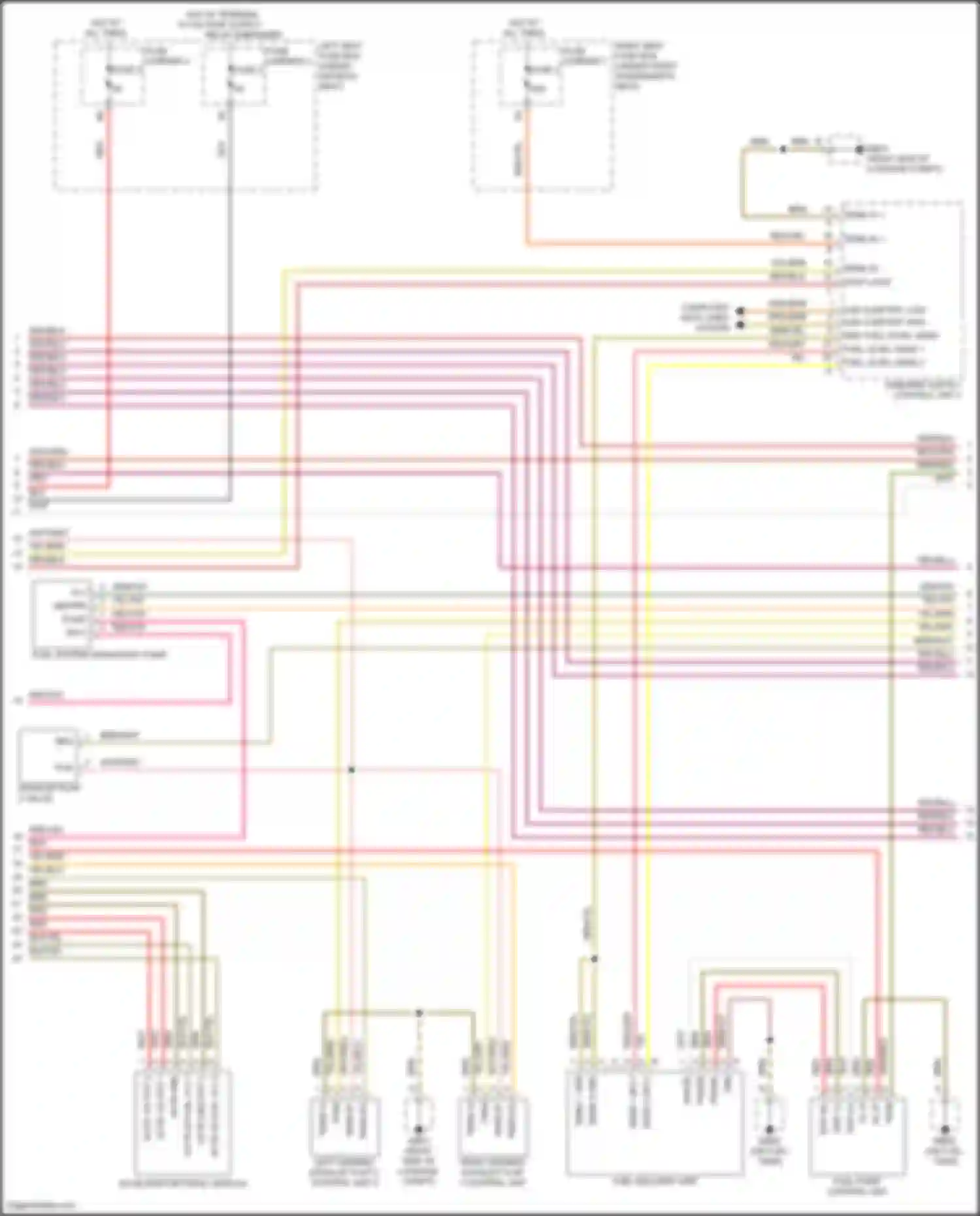 Panamera Turbo Porsche 971 (2016-2020): Wiring diagram engine performance 4.0l twin turbo hybrid, engine controls circuit (7 of 9)