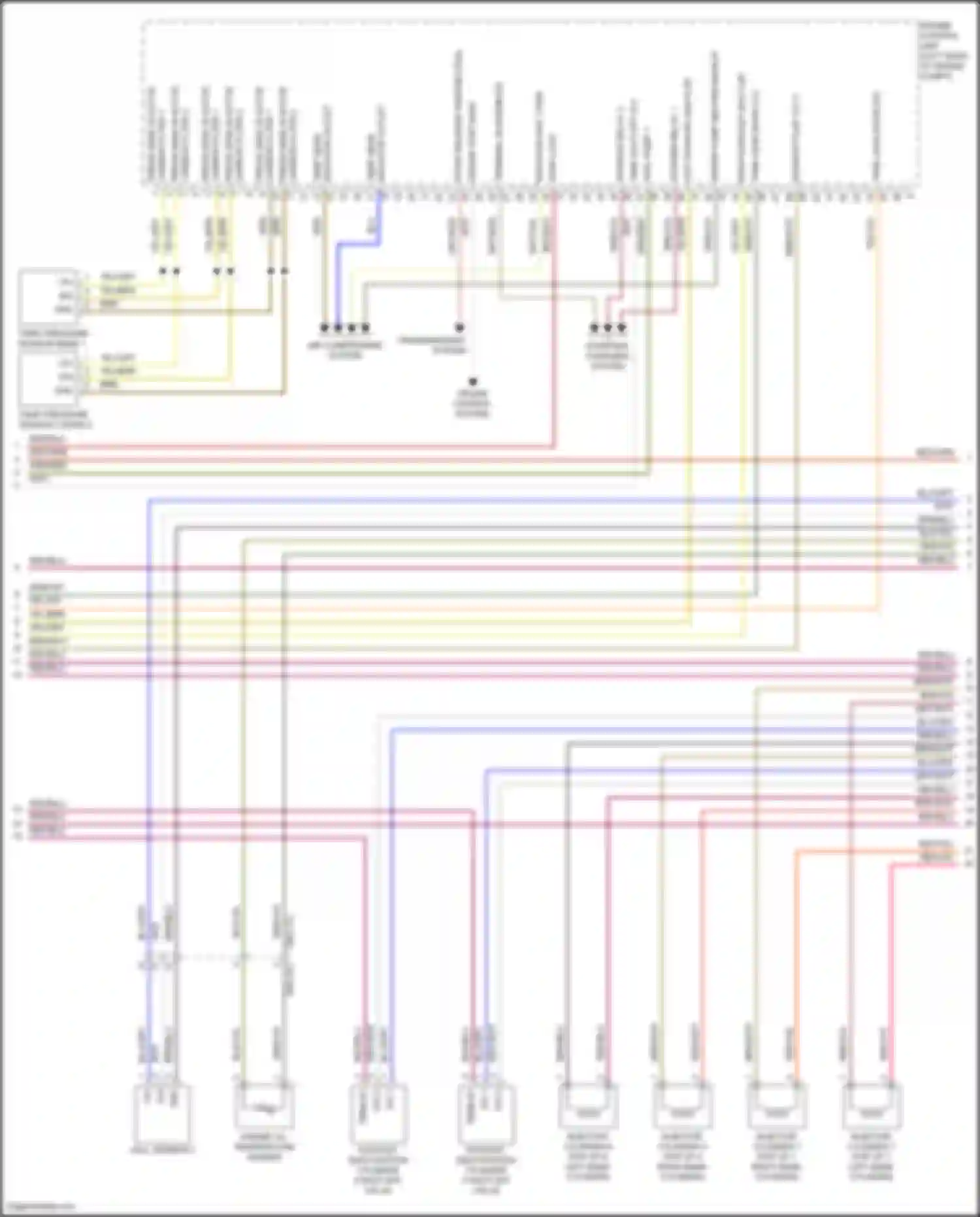 Panamera Turbo Porsche 971 (2016-2020): Wiring diagram engine performance 4.0l twin turbo hybrid, engine controls circuit (8 of 9)