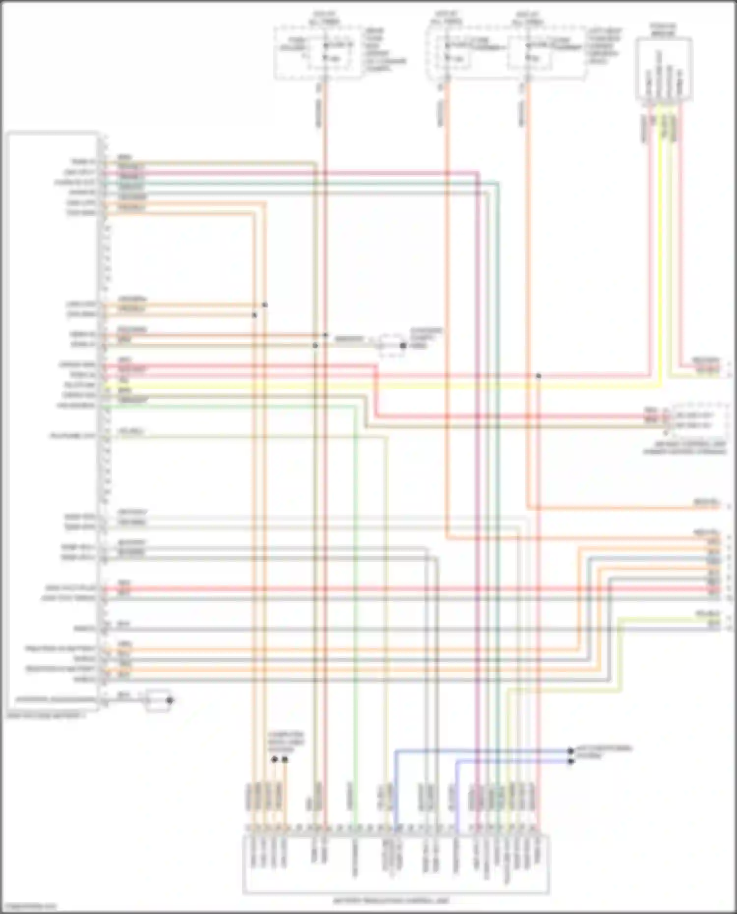 Panamera Turbo Porsche 971 (2016-2020): Wiring diagram engine performance 4.0l twin turbo hybrid, hybrid system circuit (1 of 4)