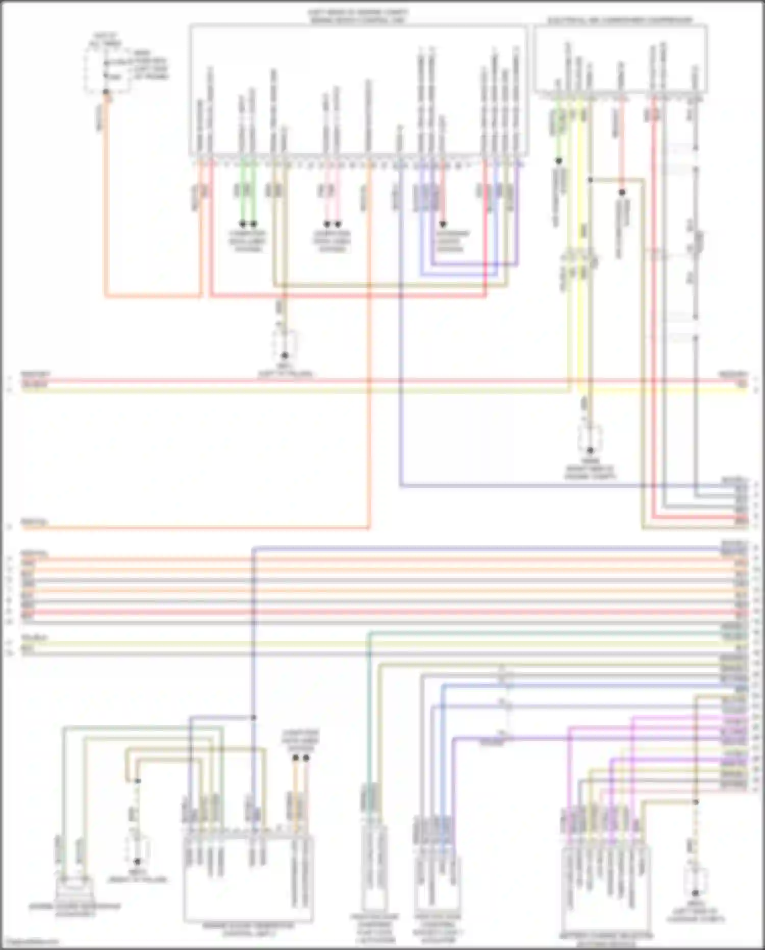 Panamera Turbo Porsche 971 (2016-2020): Wiring diagram engine performance 4.0l twin turbo hybrid, hybrid system circuit (2 of 4)