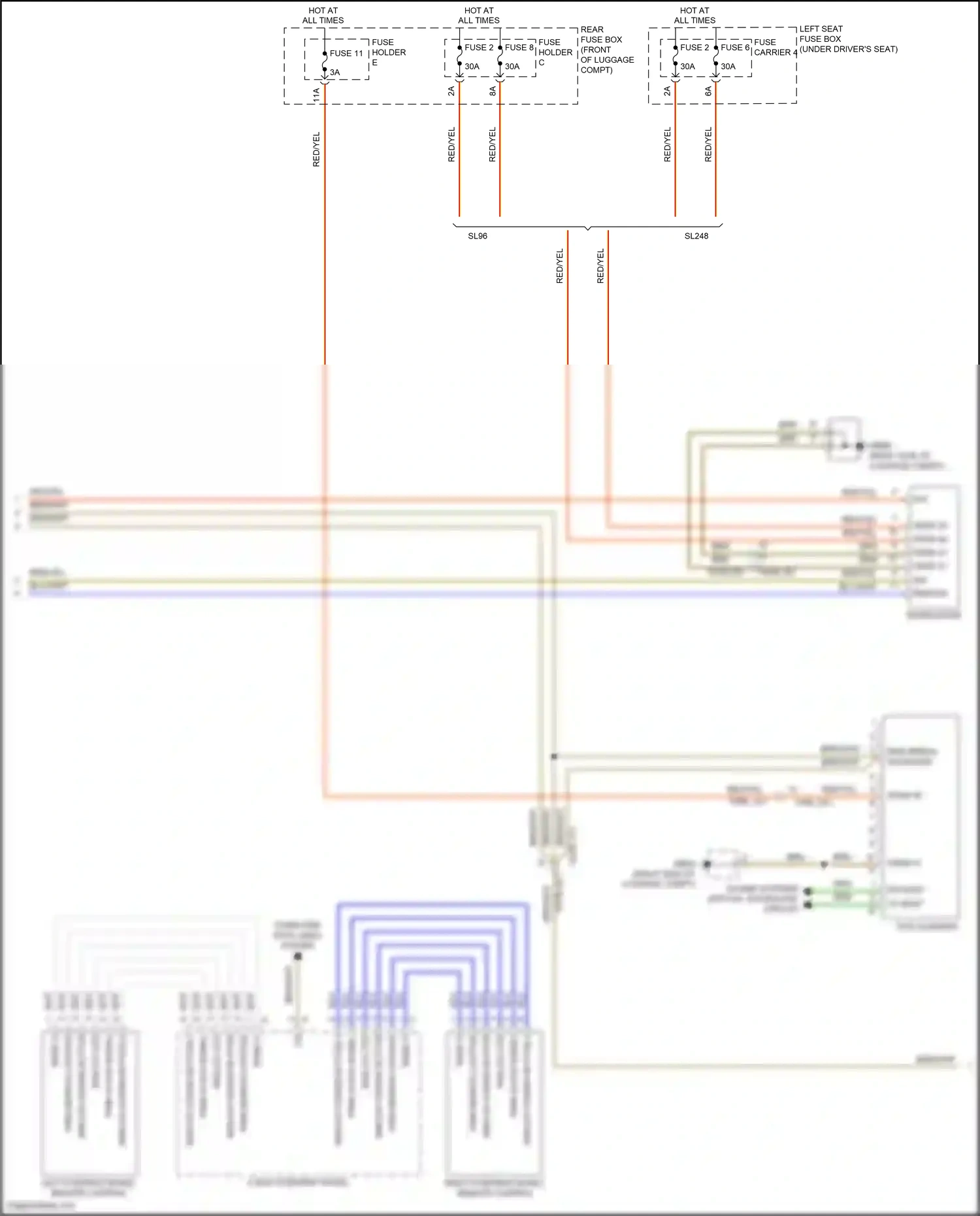 Wiring diagram analog coding button 2 for Porsche Panamera Turbo 971 (2016-2020) (2 of 4)