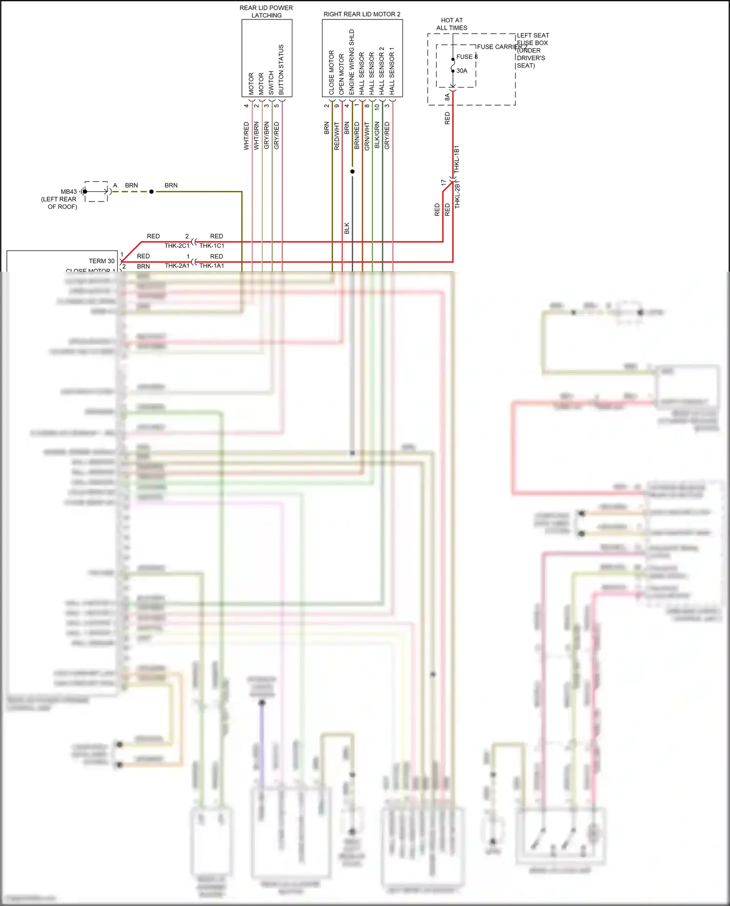 Wiring diagram button status for Porsche Panamera Turbo 971 (2016-2020) (1 of 1)