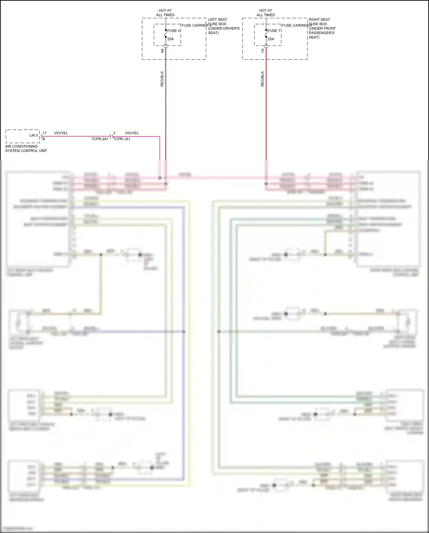 Wiring diagram codierpin 1 for Porsche Panamera Turbo 971 (2016-2020) (4 of 4)