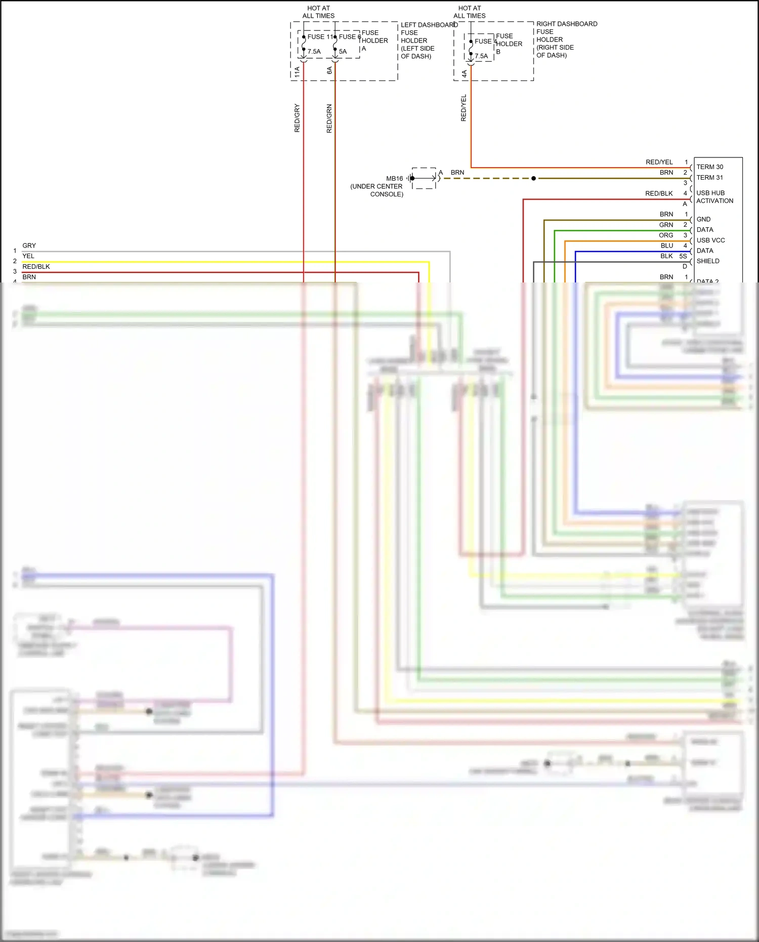 Wiring diagram computer data lines system for Porsche Panamera Turbo 971 (2016-2020) (45 of 136)