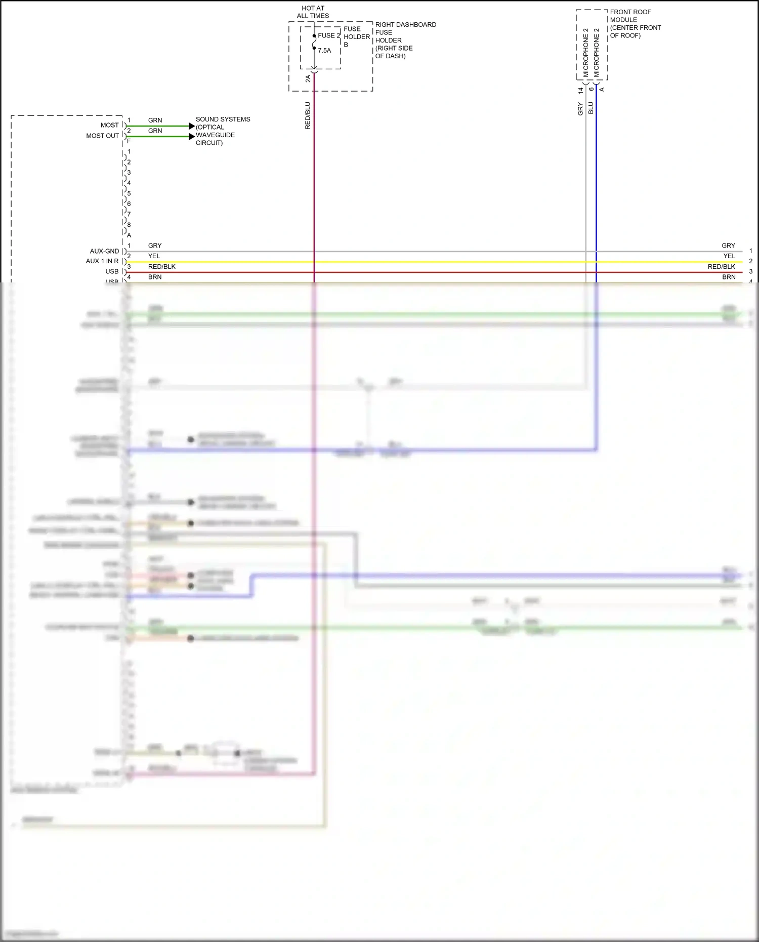Wiring diagram computer data lines system for Porsche Panamera Turbo 971 (2016-2020) (44 of 136)
