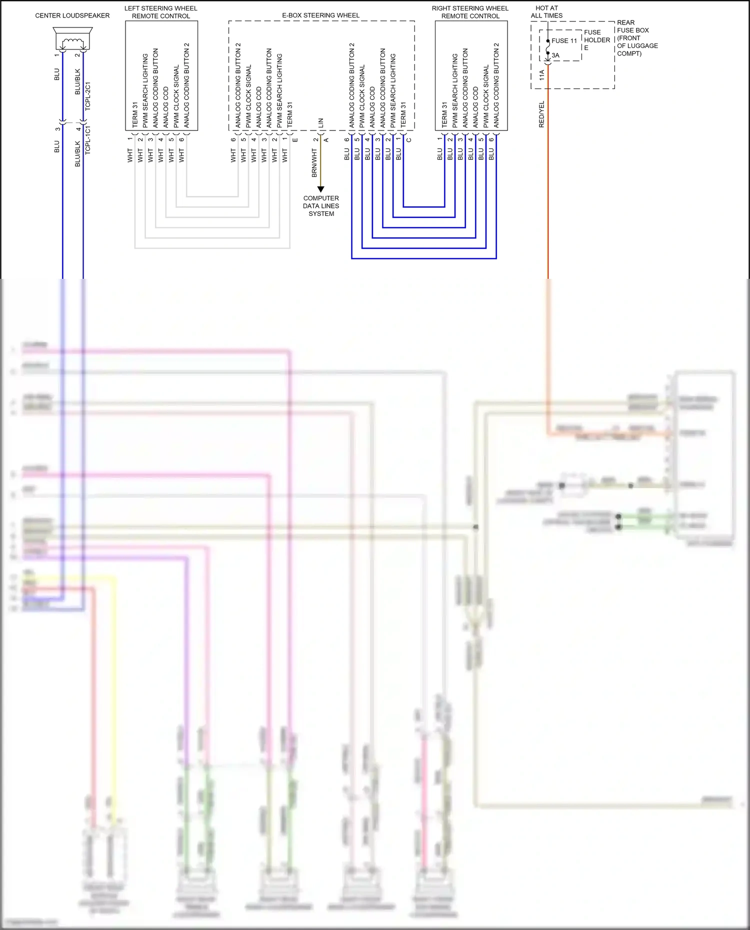 Wiring diagram computer data lines system for Porsche Panamera Turbo 971 (2016-2020) (46 of 136)