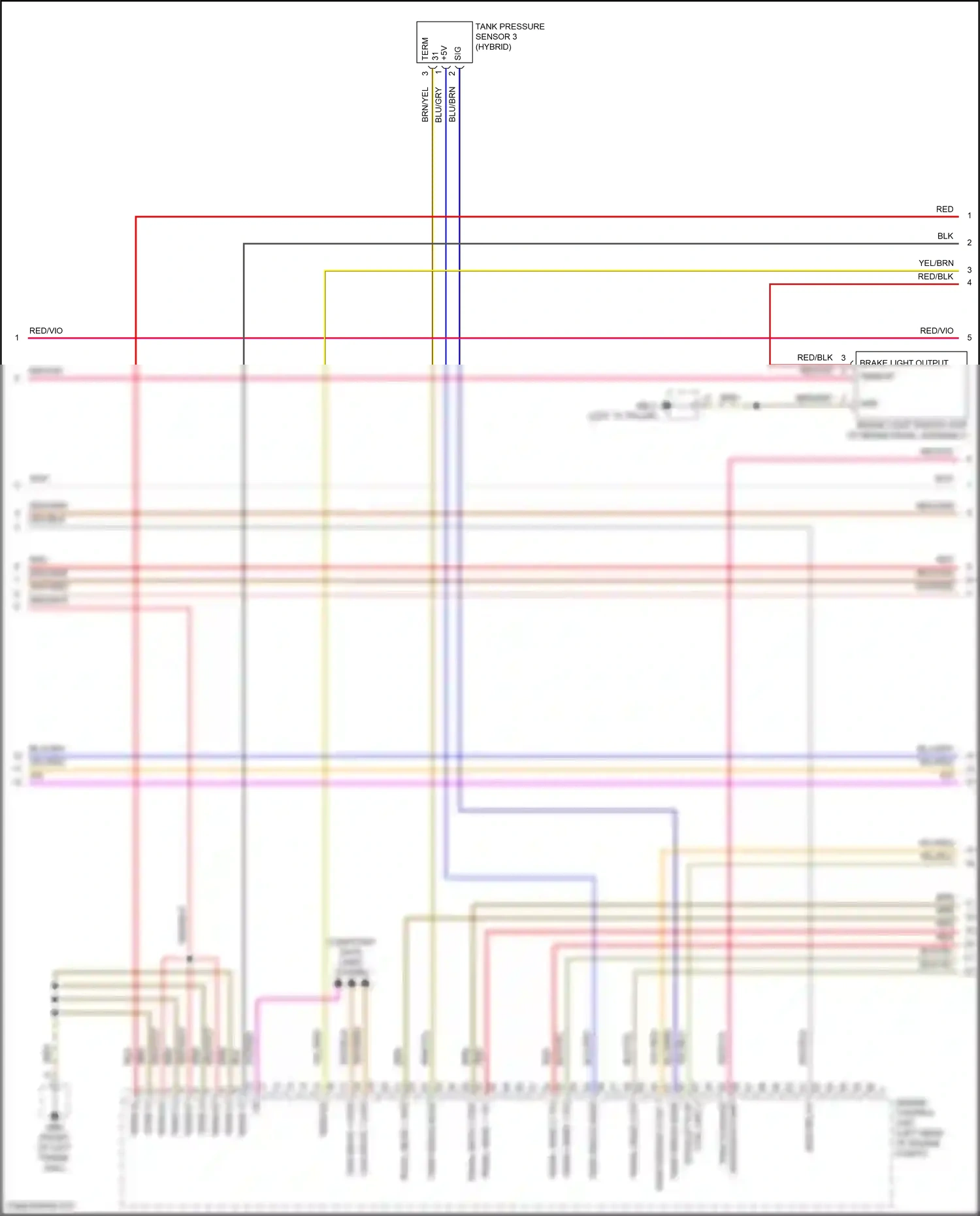 Wiring diagram ctrl unit 2 for Porsche Panamera Turbo 971 (2016-2020) (2 of 4)