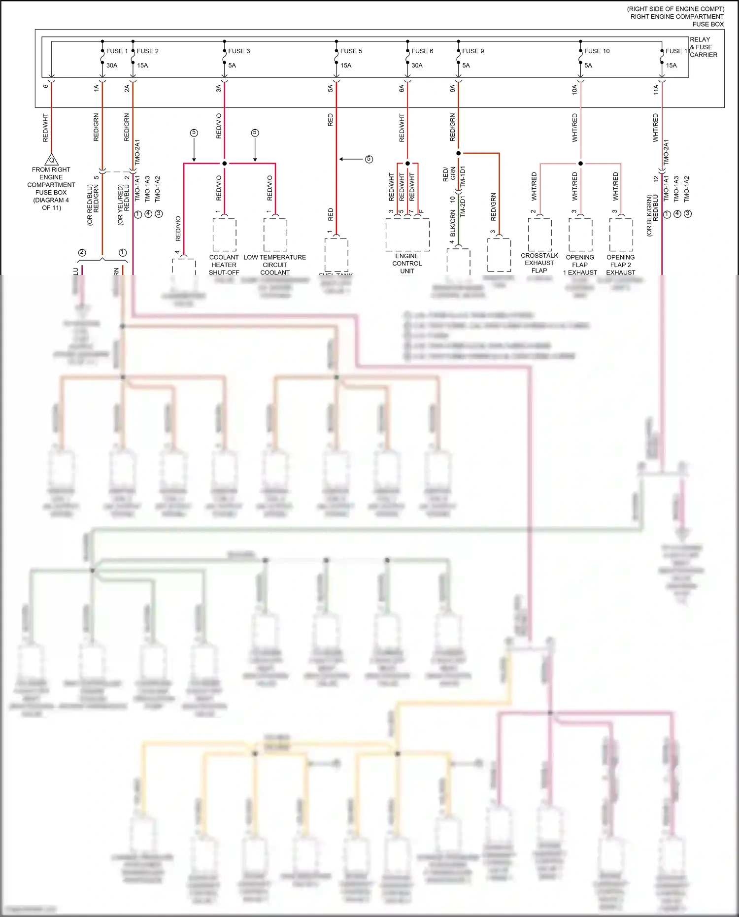 Wiring diagram engine control unit for Porsche Panamera Turbo 971 (2016-2020) (8 of 28)