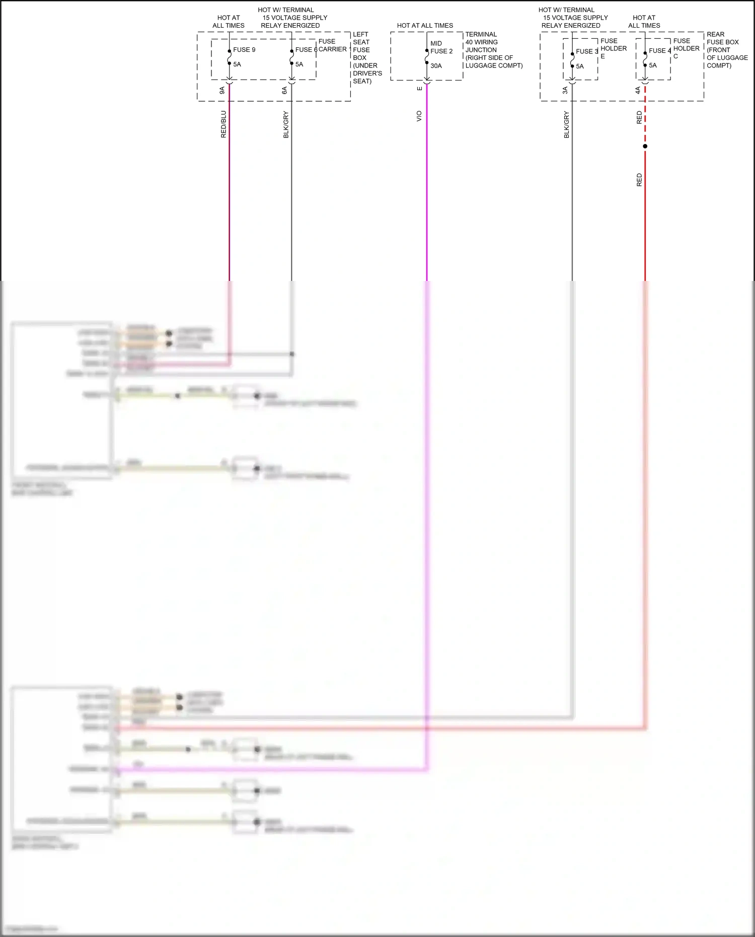 Wiring diagram term 15 cod va for Porsche Panamera Turbo 971 (2016-2020) (1 of 1)