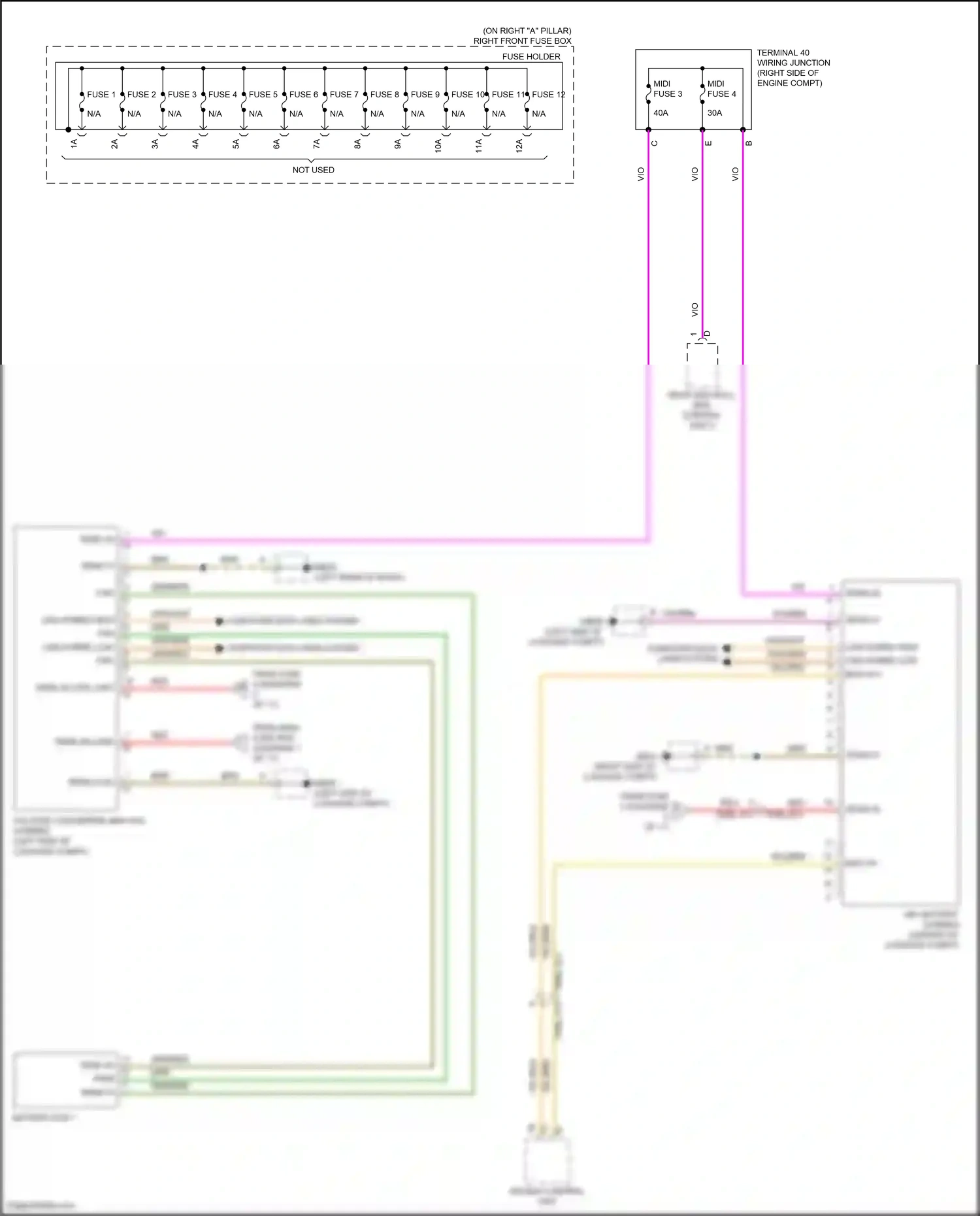 Wiring diagram term 30 ctrl unit for Porsche Panamera Turbo 971 (2016-2020) (1 of 1)